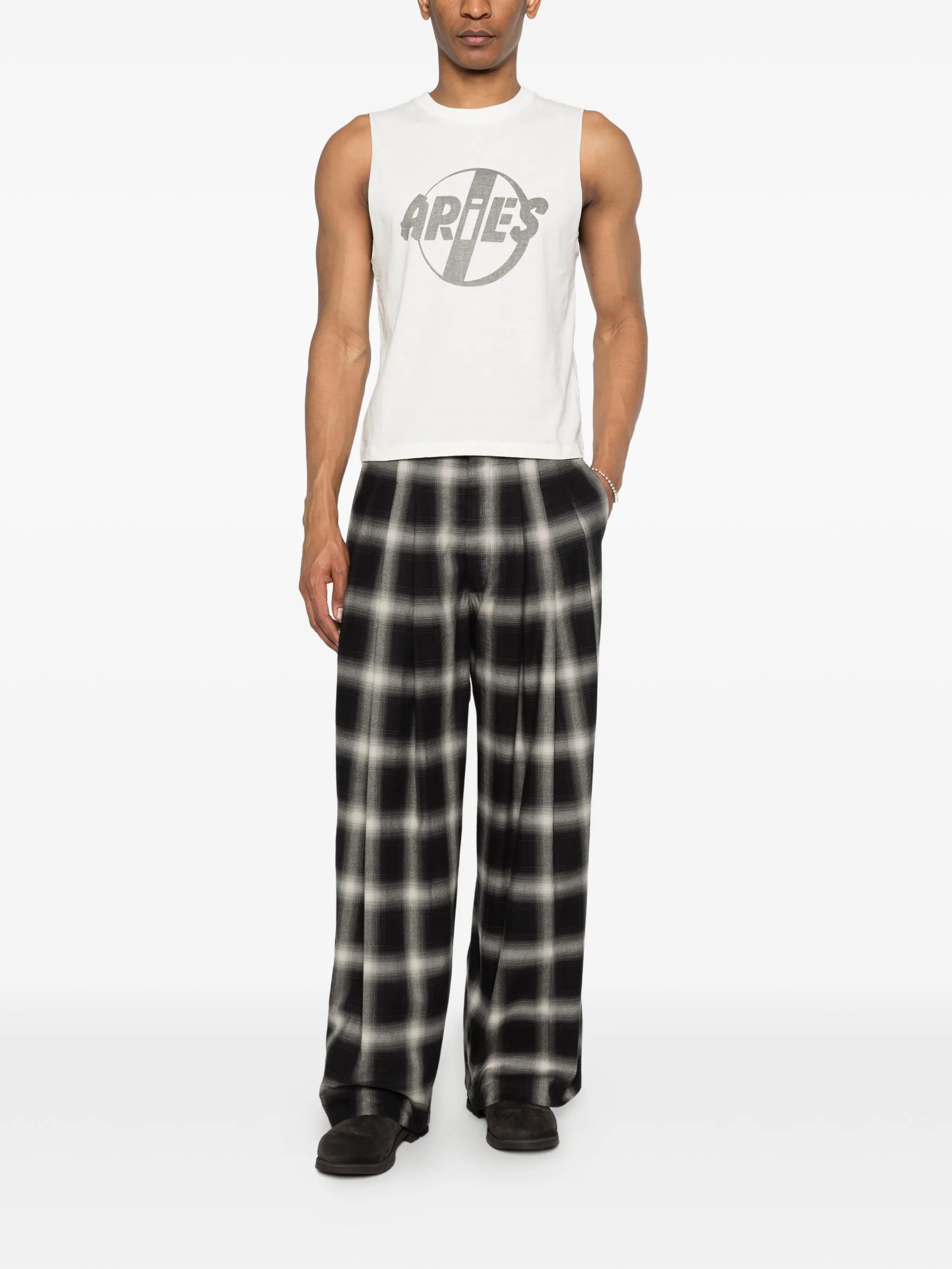 Punk logo muscle vest