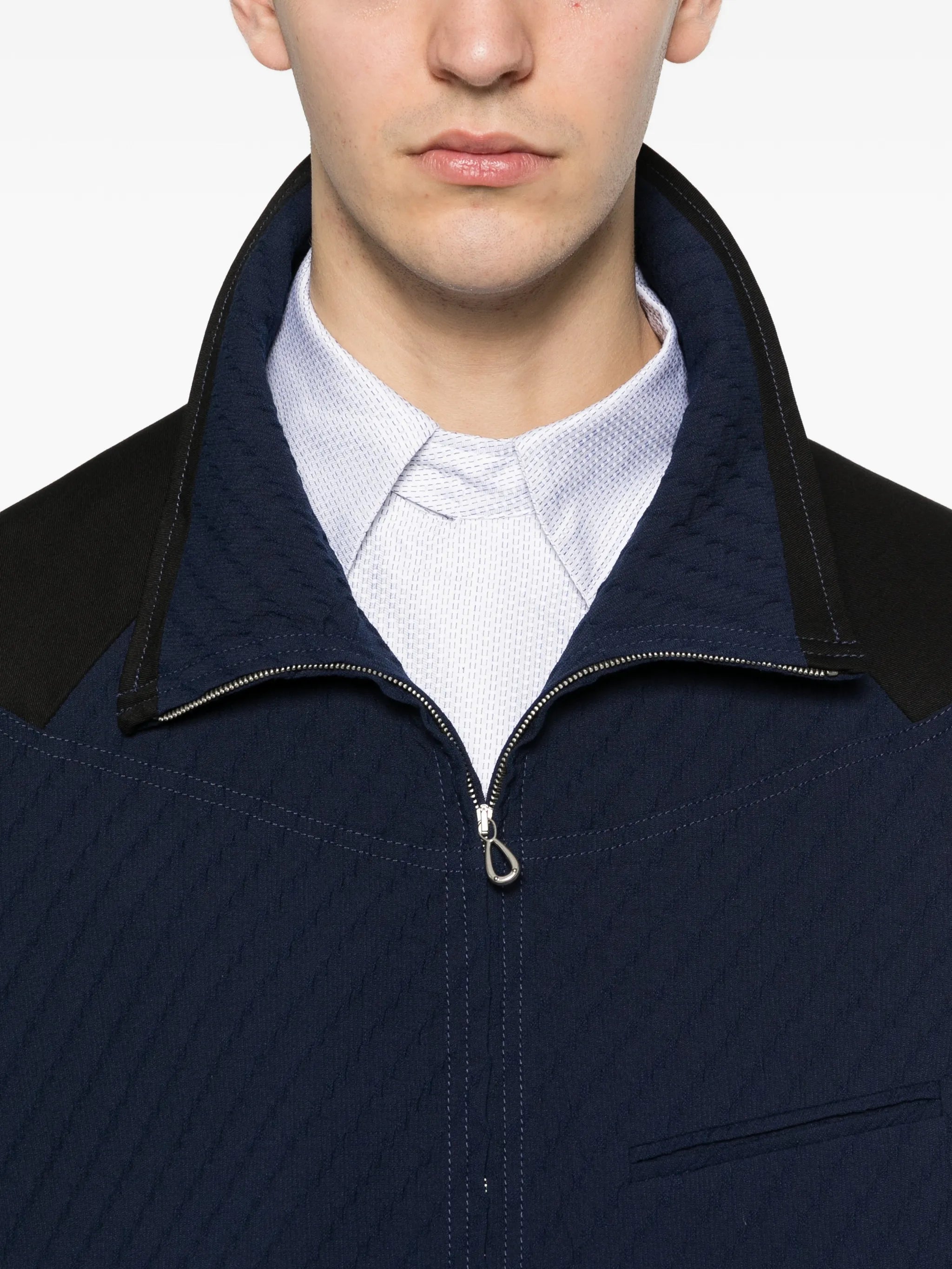 Noro textured blouson