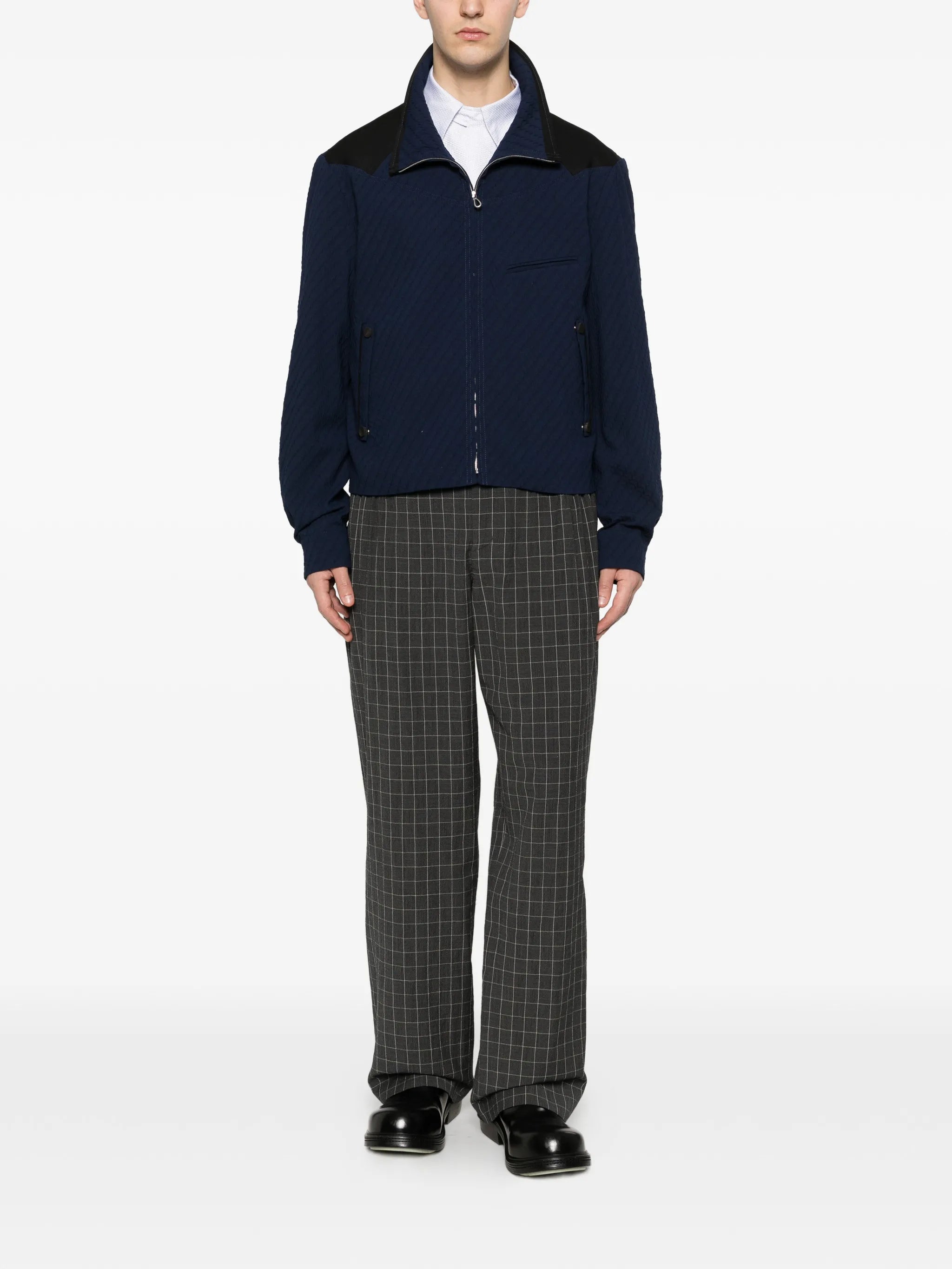 Noro textured blouson
