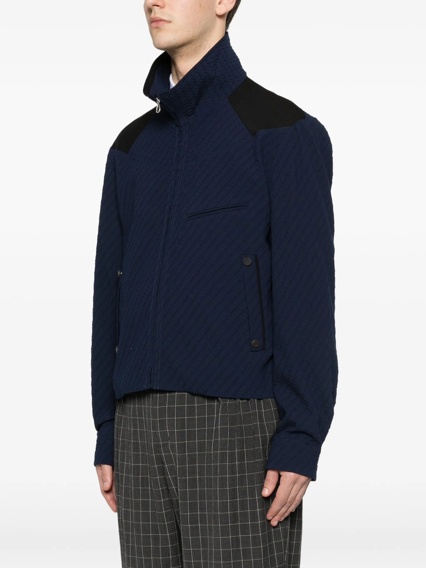 Noro textured blouson