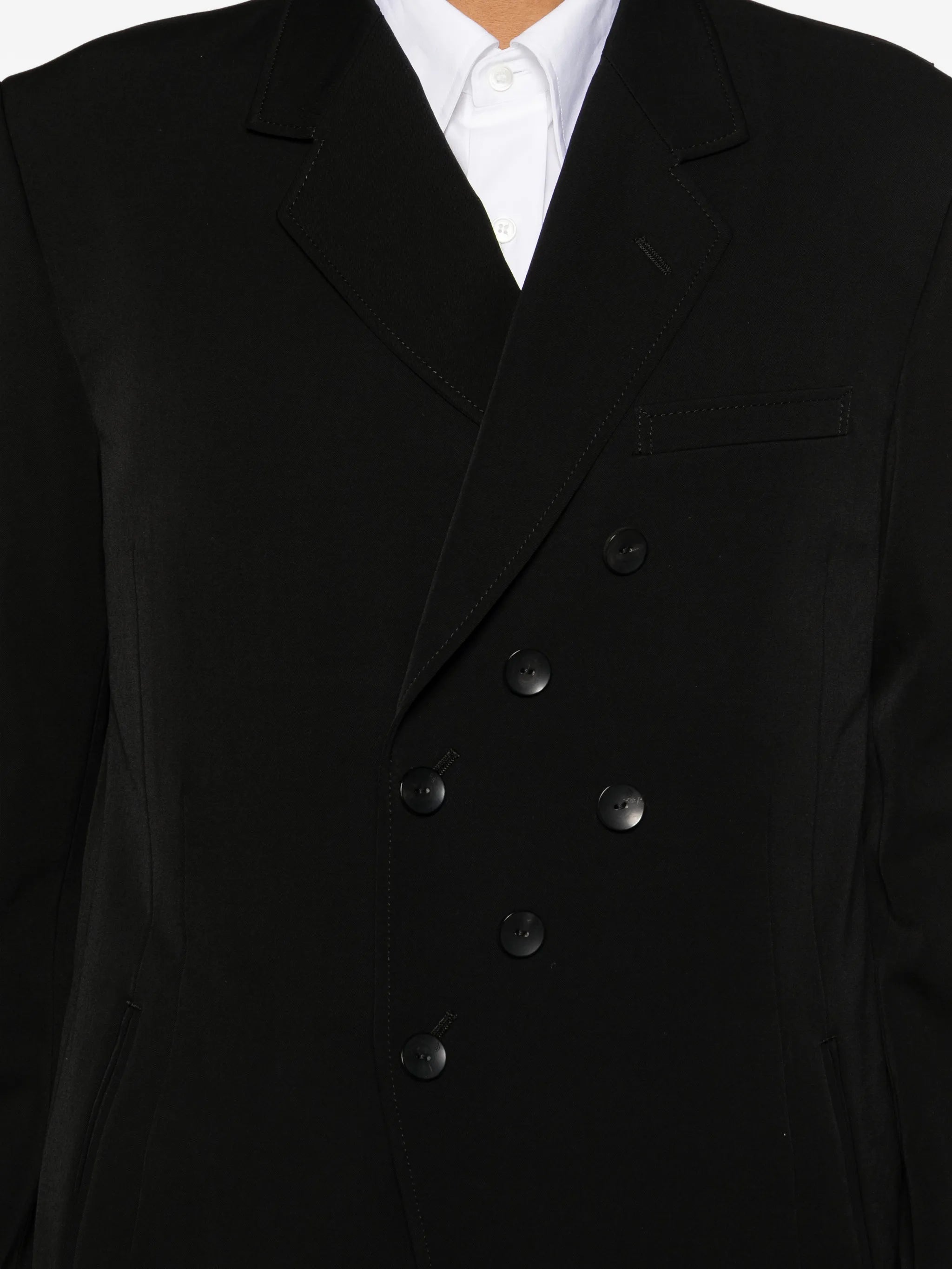 double-breasted tailored jacket