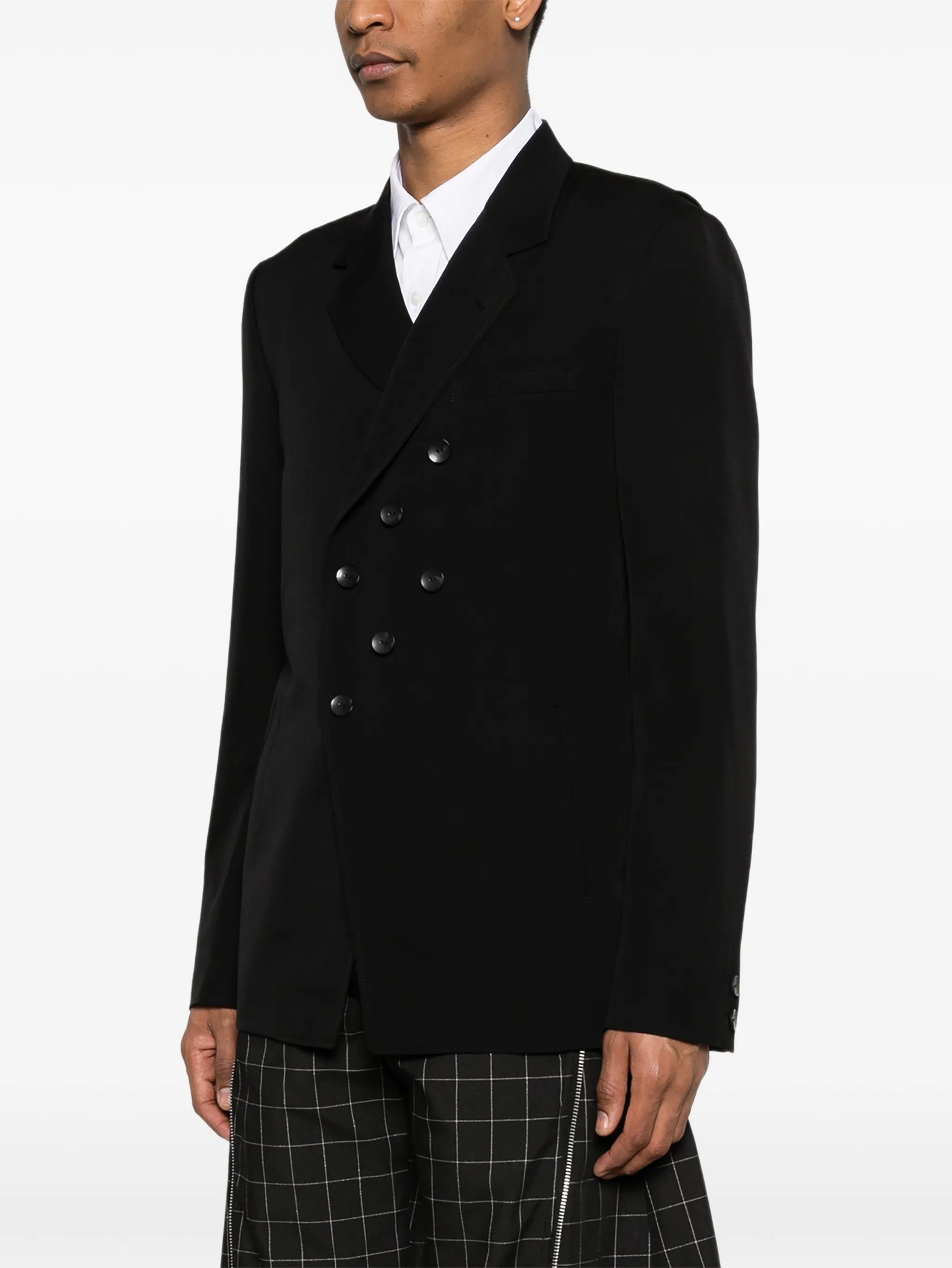 double-breasted tailored jacket