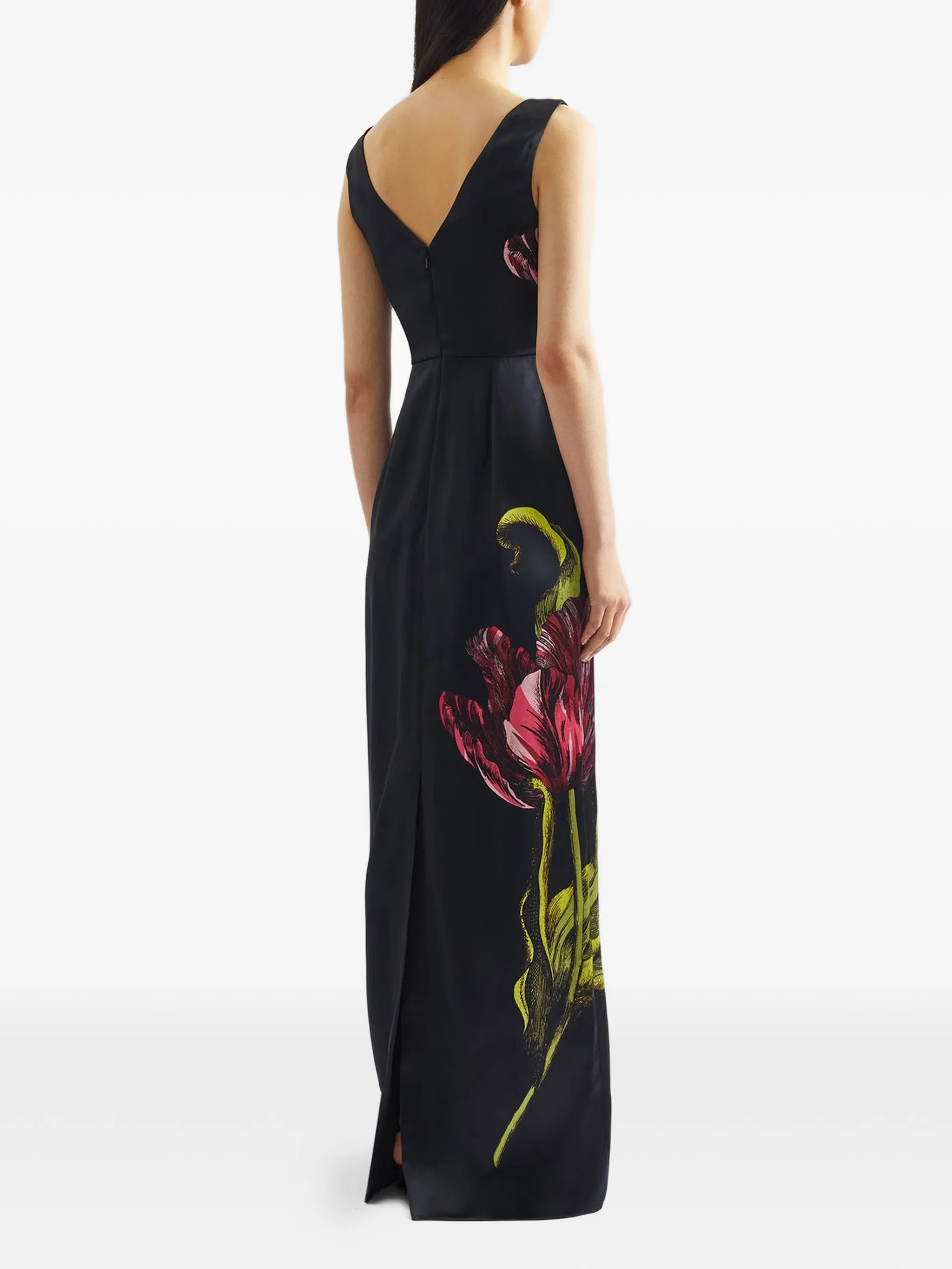 floral-print maxi dress
