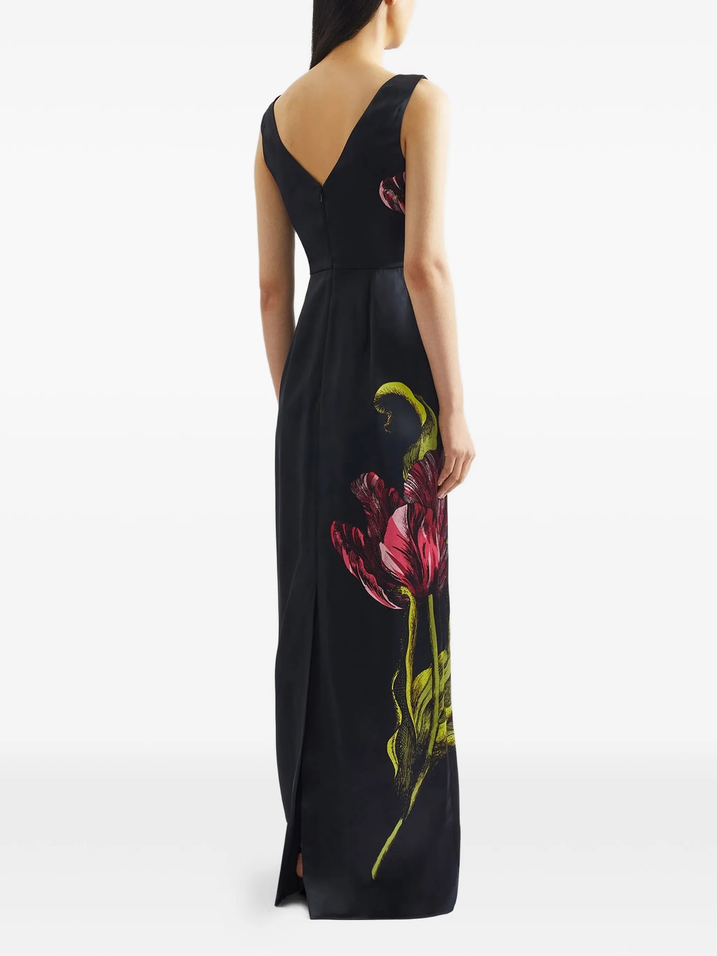 floral-print maxi dress