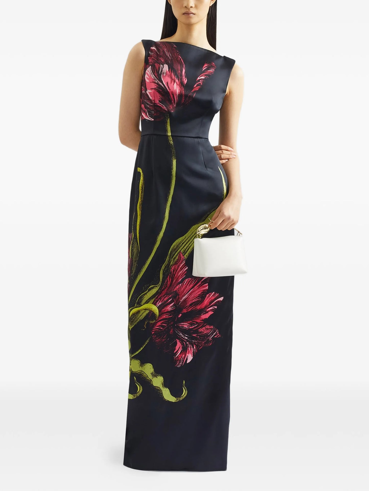 floral-print maxi dress