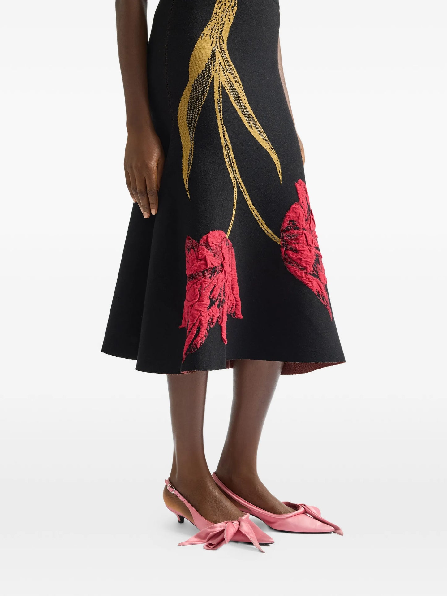 sleeveless knitted midi dress