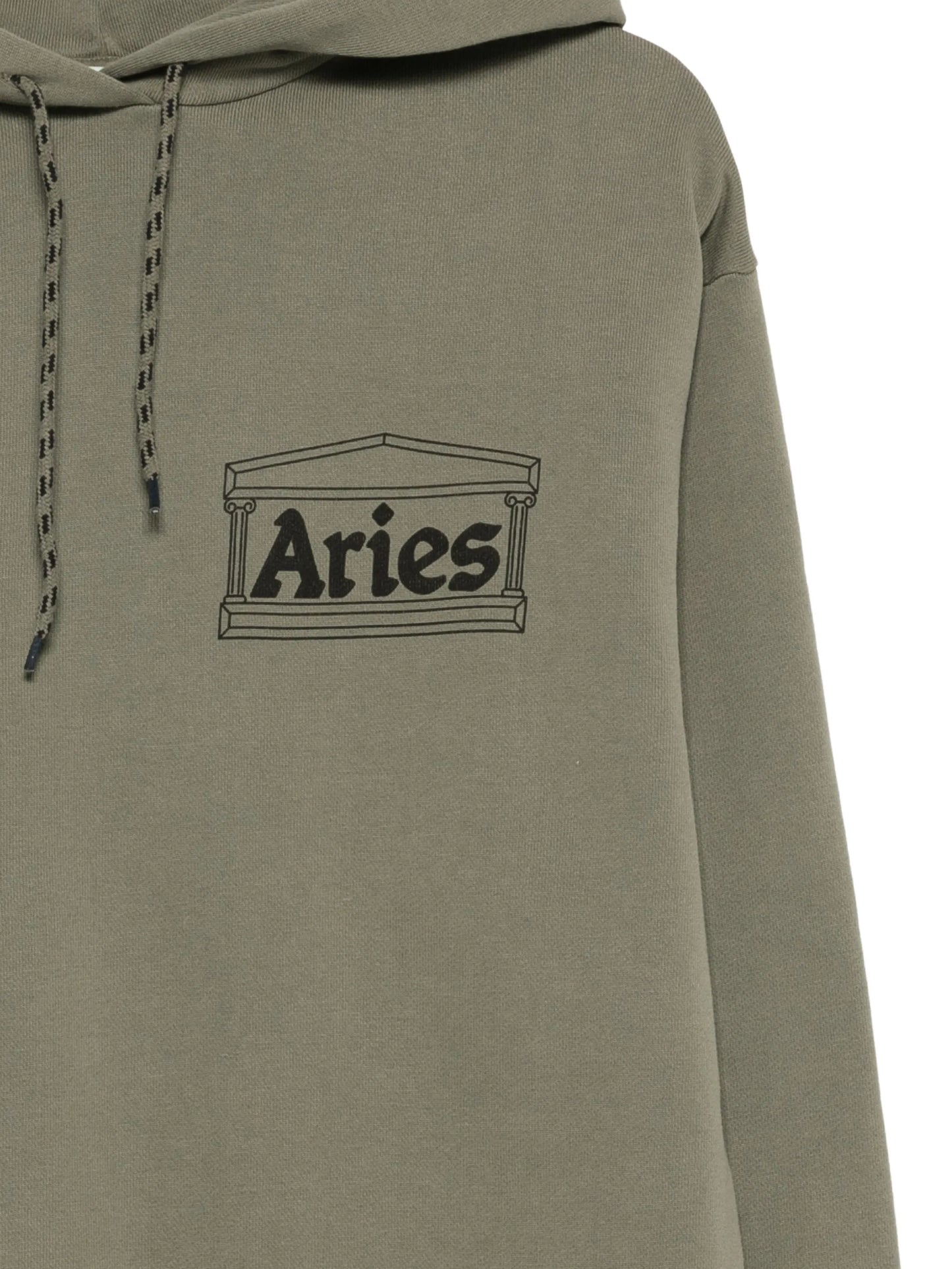 temple-print hoodie