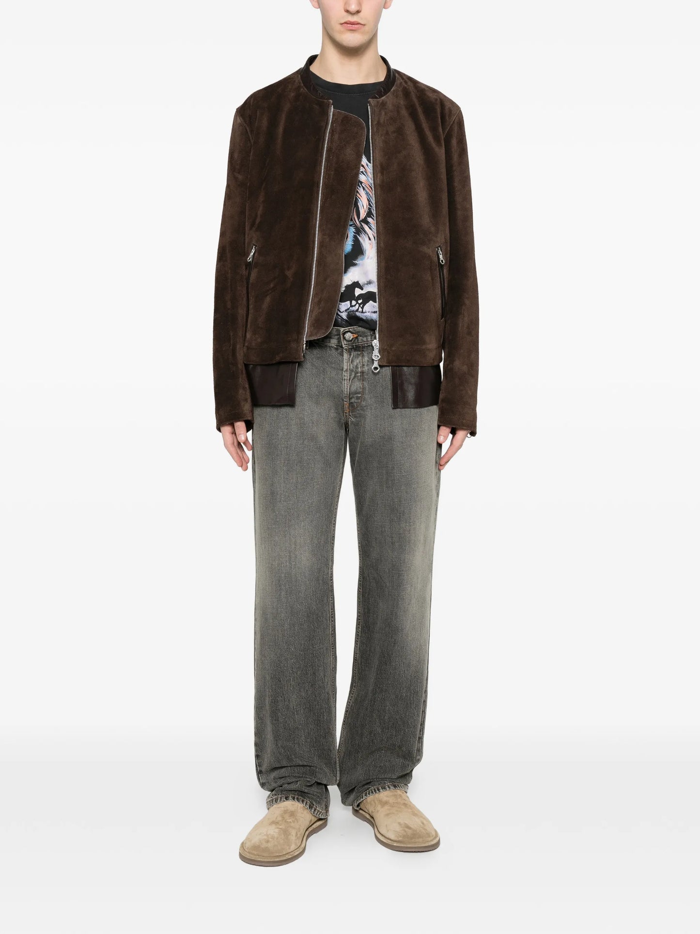 Tyrone distressed low-rise jeans