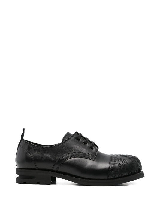 embroidered derby shoes