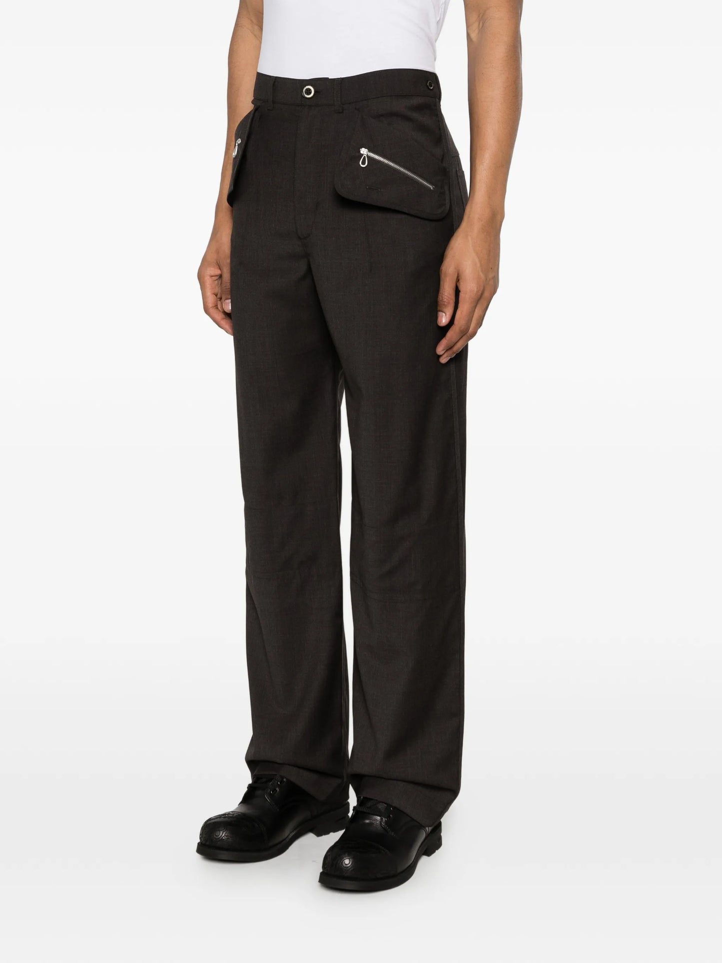 Komlo zipped wool trousers