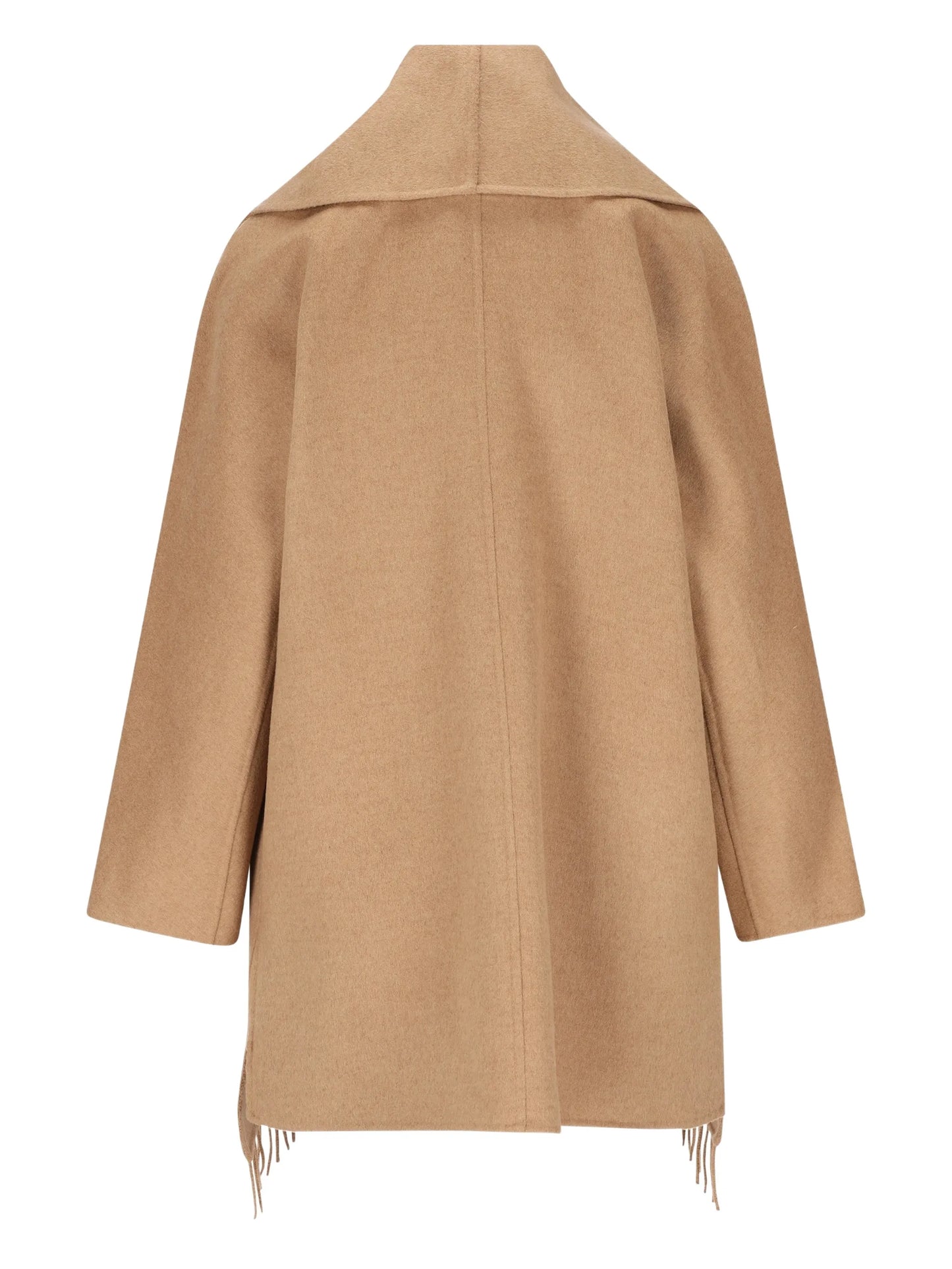 Abilita fringed long-sleeve coat