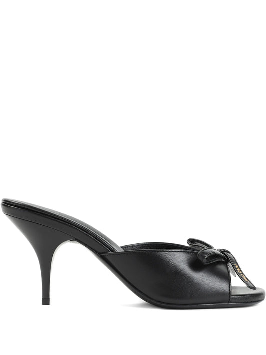 leather heeled sandals