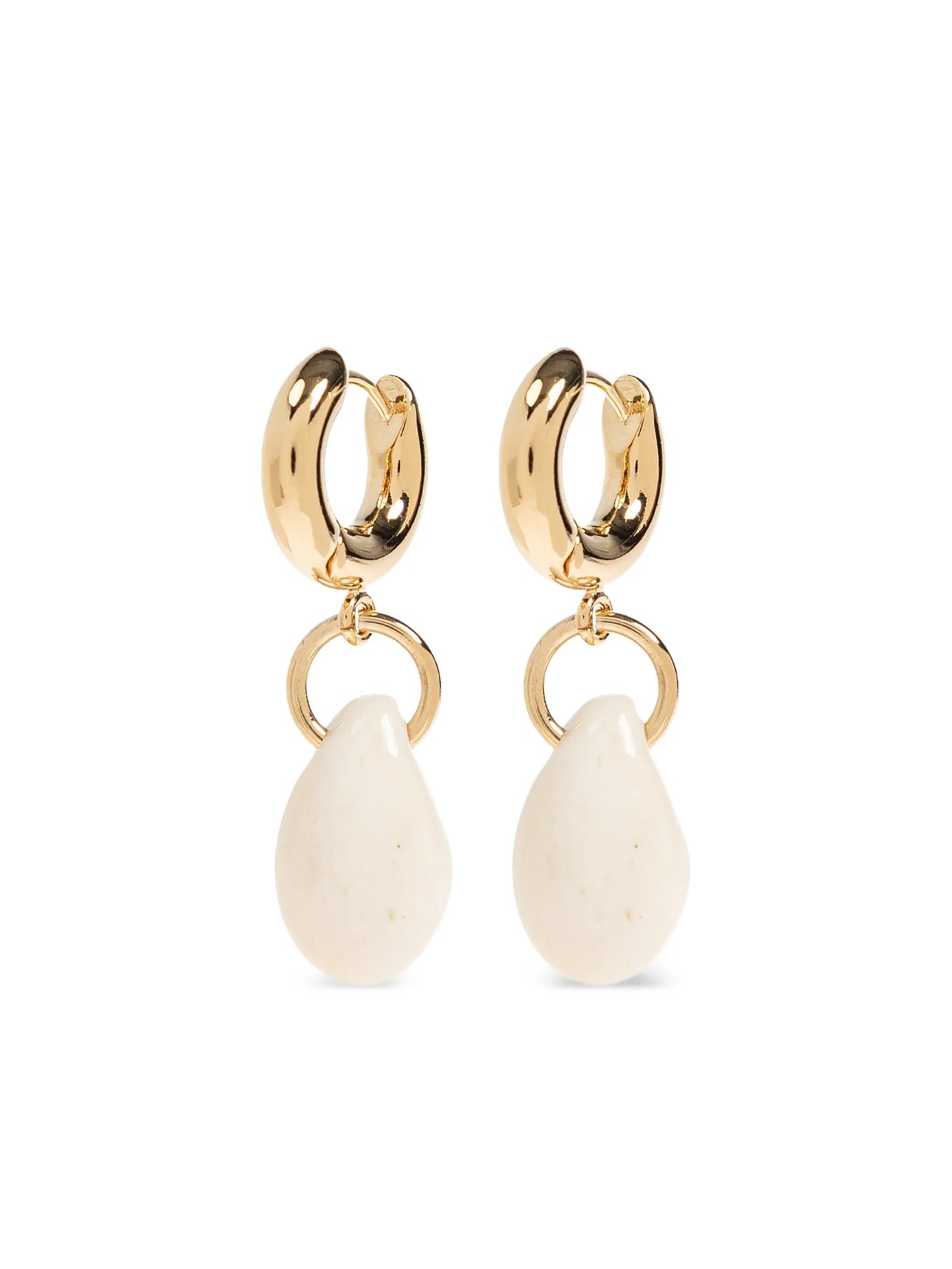 drop-pendant earrings