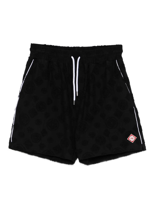 graphic drawstring shorts