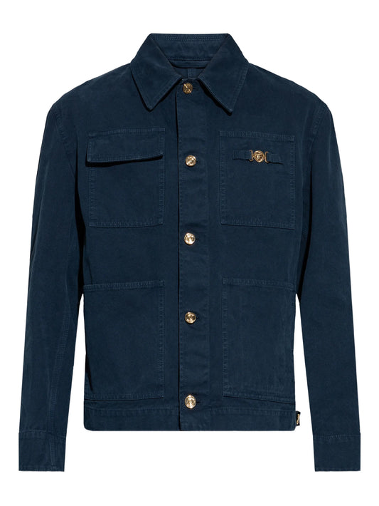 buttoned patch pocket jacket