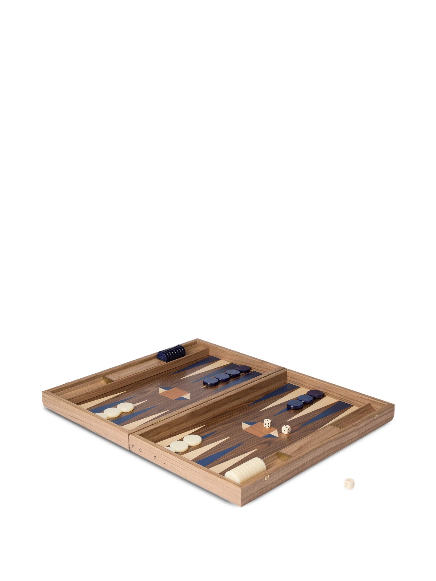 Milos wood backgammon set