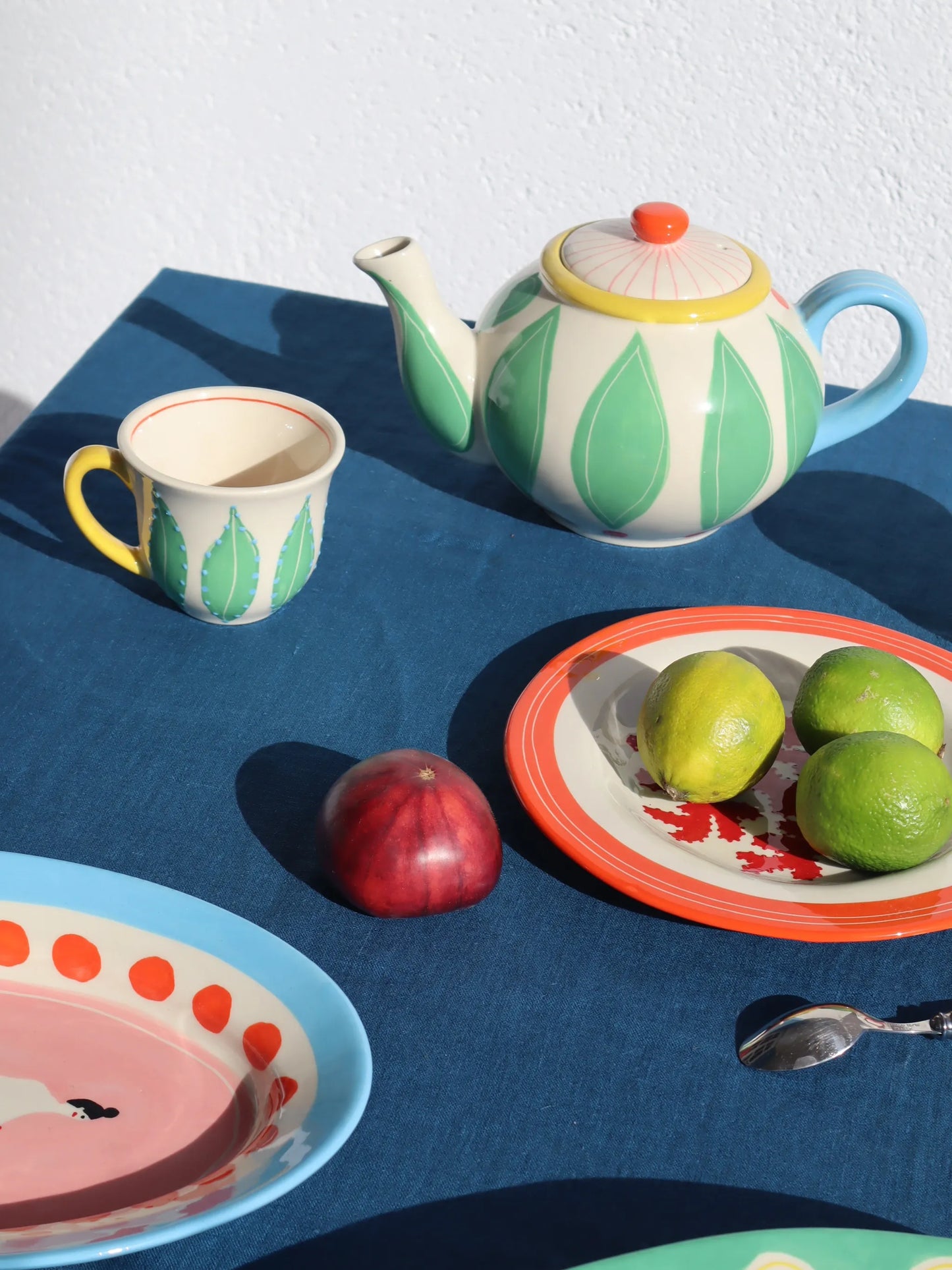 leaf-print teapot