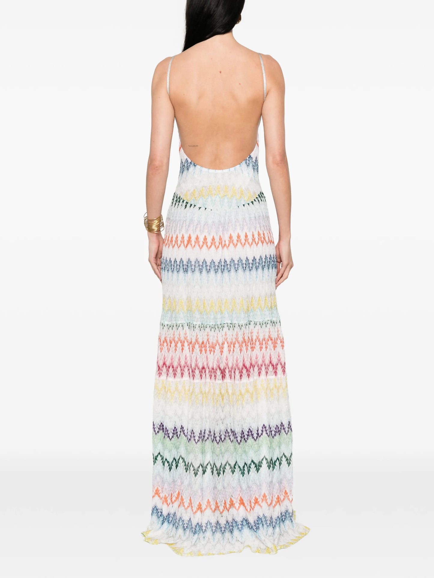striped sleeveless maxi dress