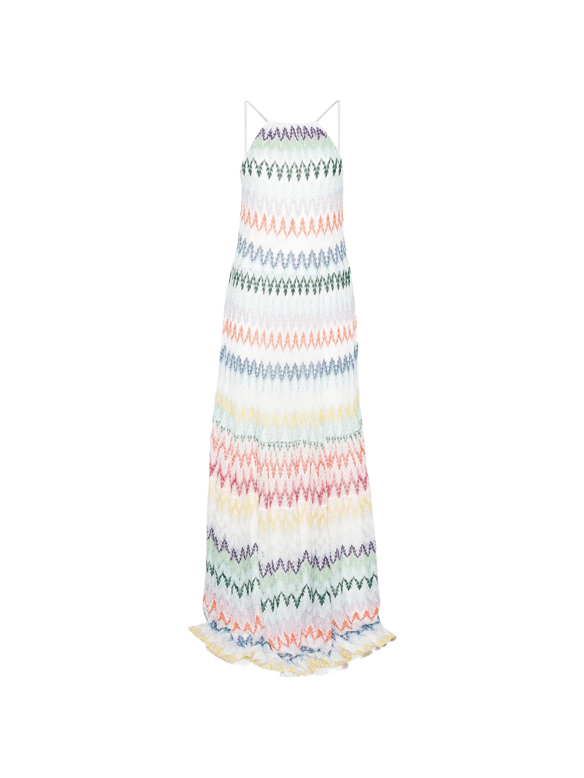 striped sleeveless maxi dress