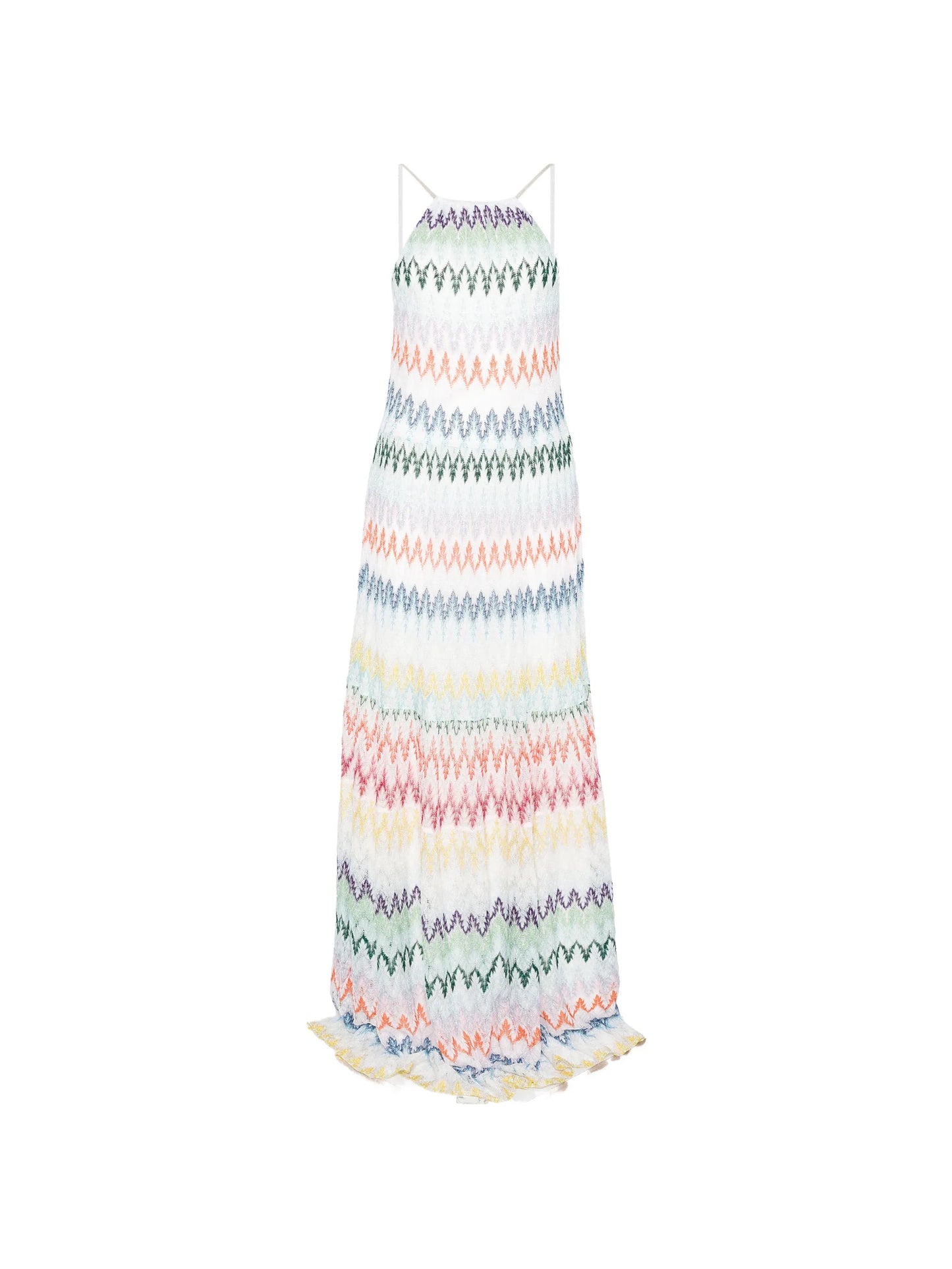 striped sleeveless maxi dress
