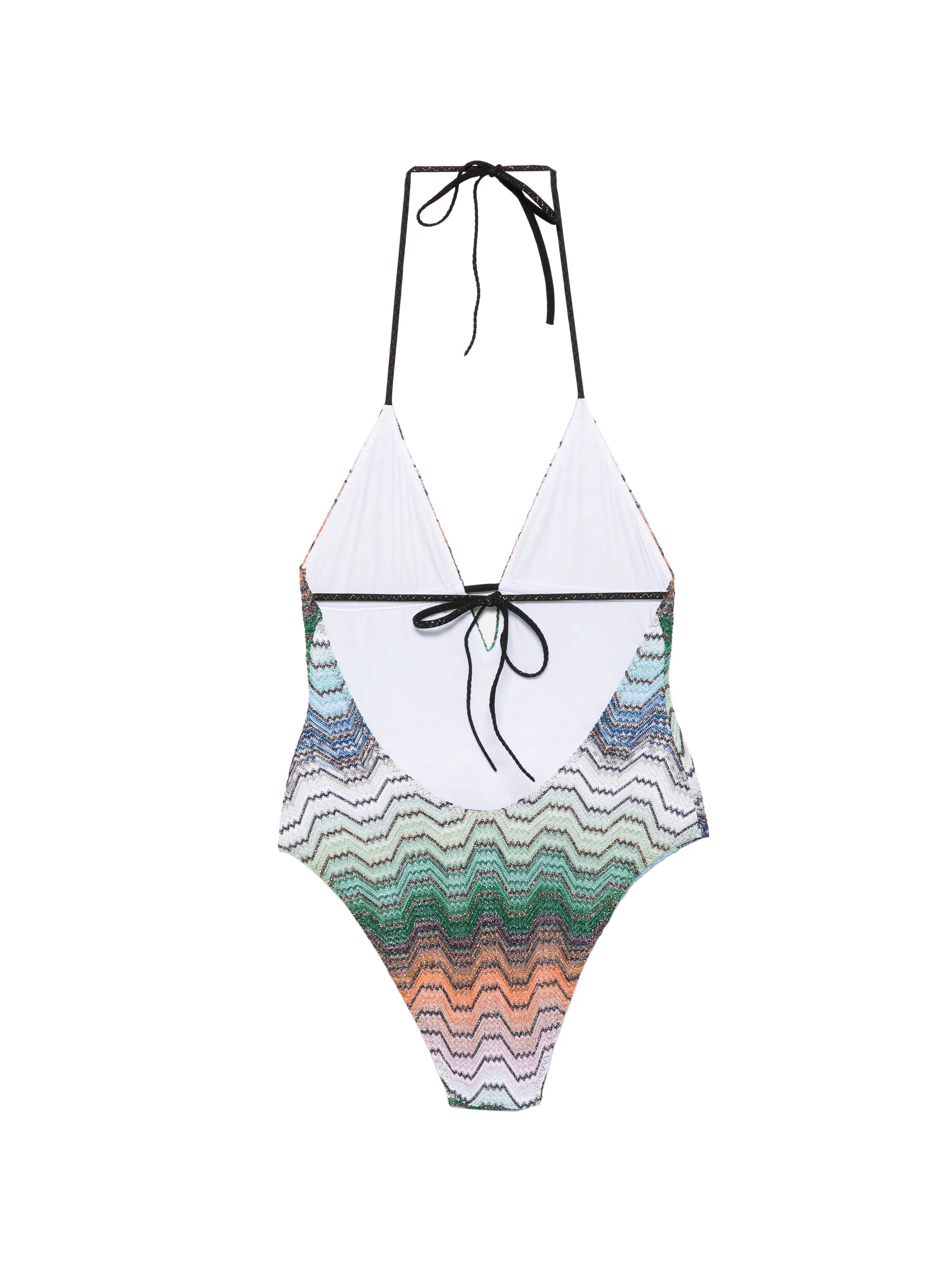 chevron-pattern swimsuit