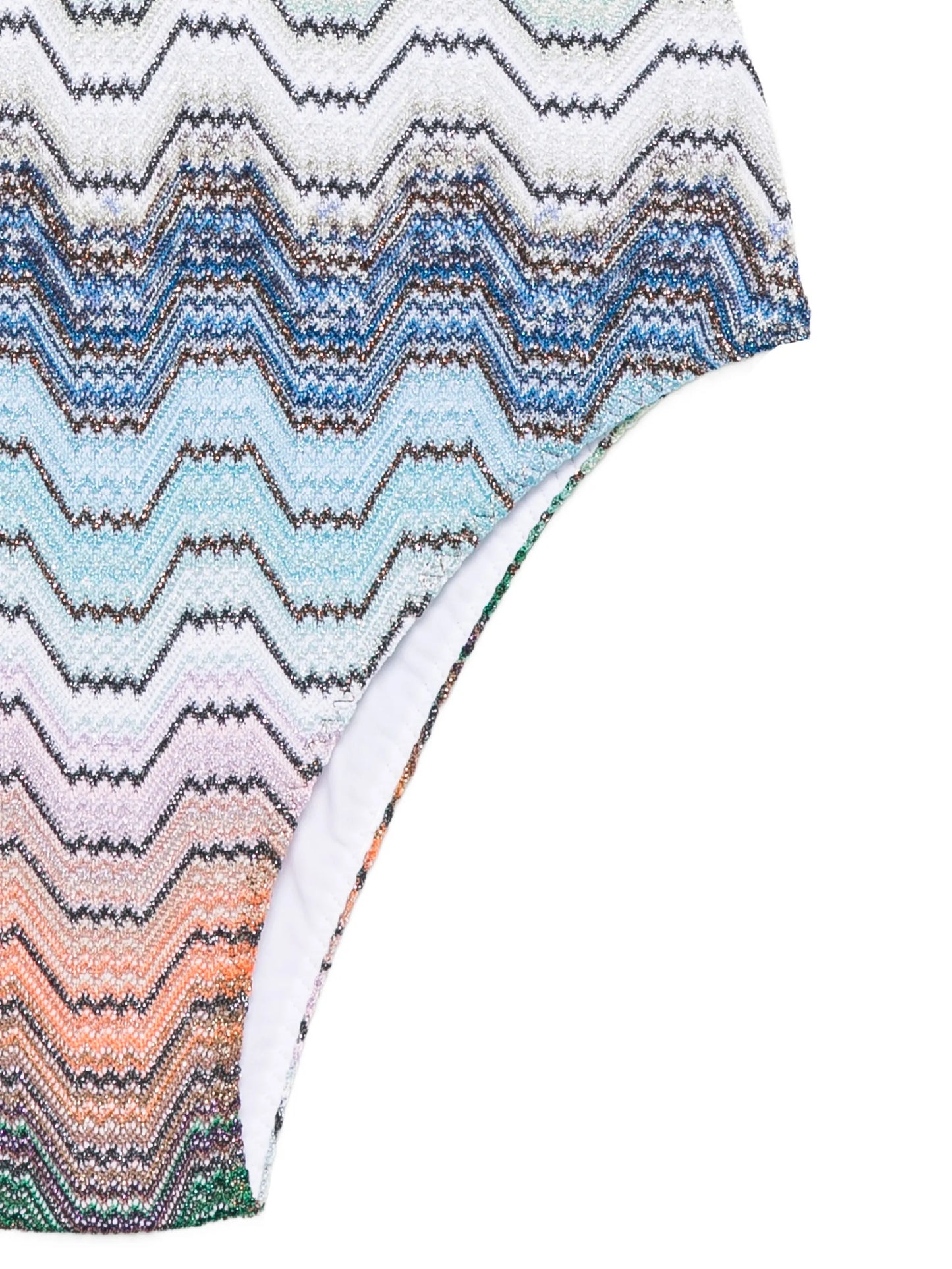 chevron-pattern swimsuit
