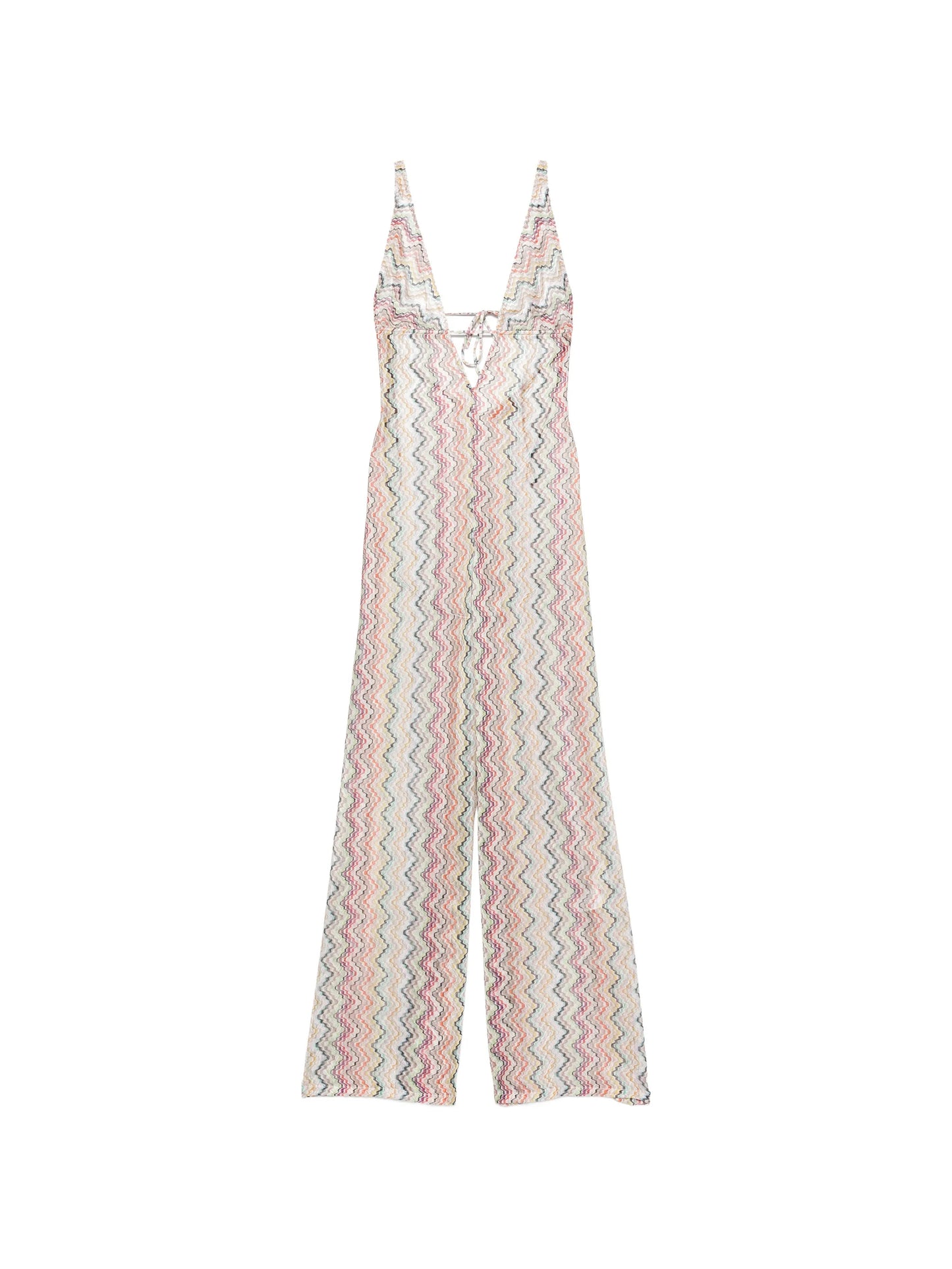 zigzag-pattern jumpsuit