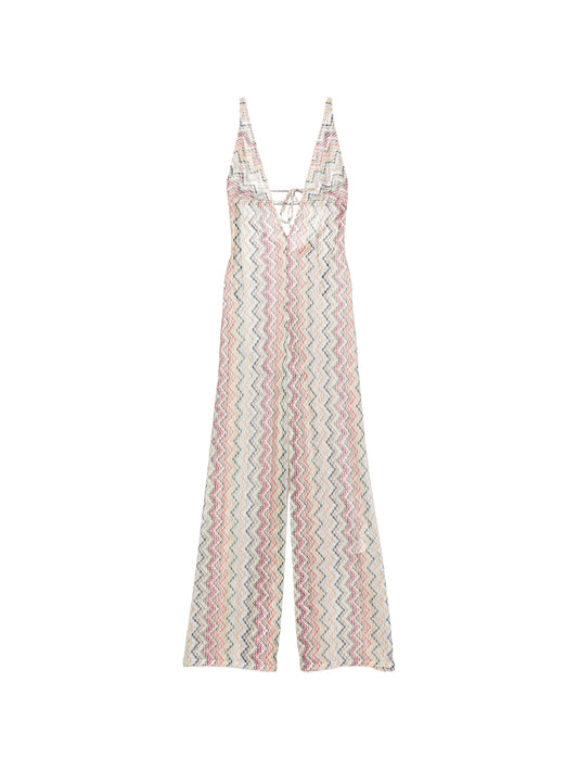zigzag-pattern jumpsuit