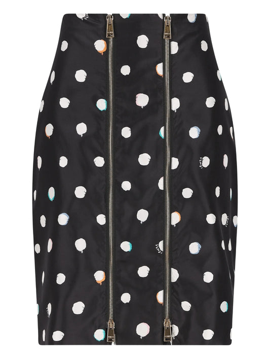 mini falena dots printed skirt