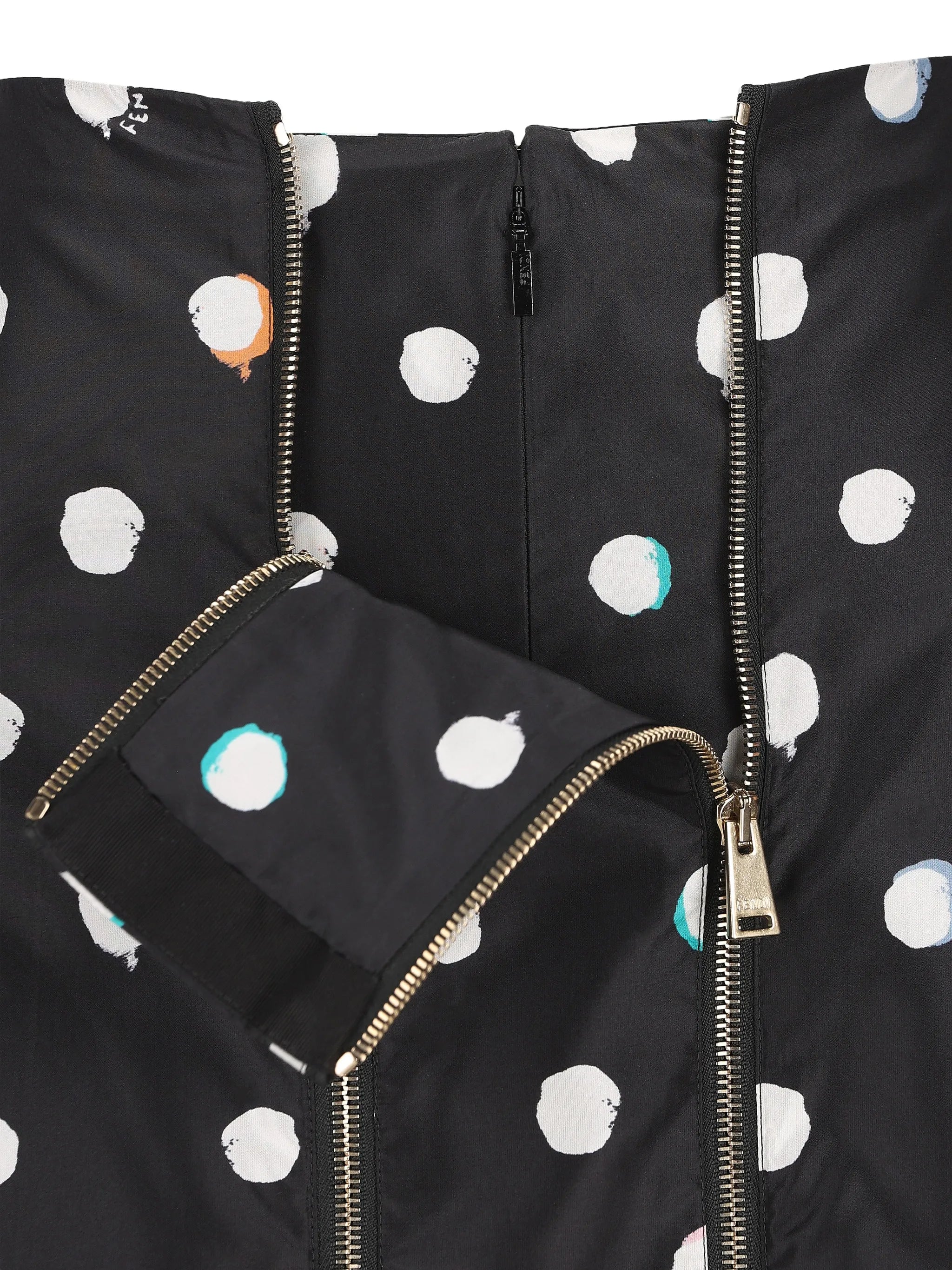 mini falena dots printed skirt
