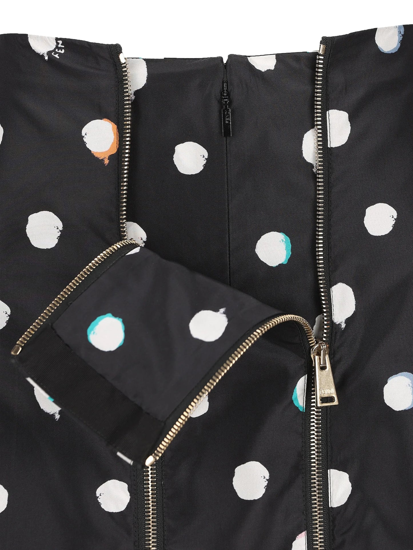 mini falena dots printed skirt
