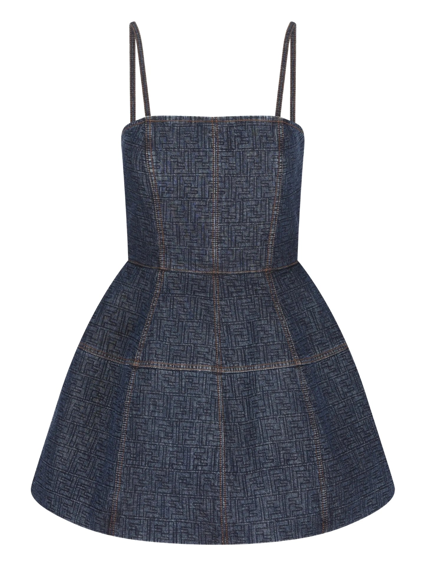 Bustier quilted cotton dress