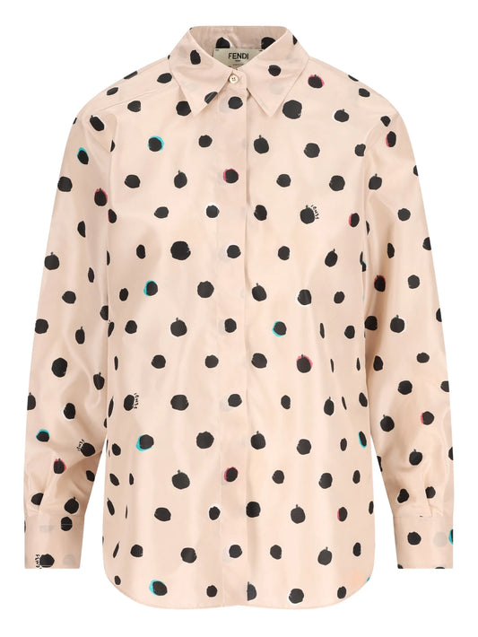 falena dots long-sleeve shirt