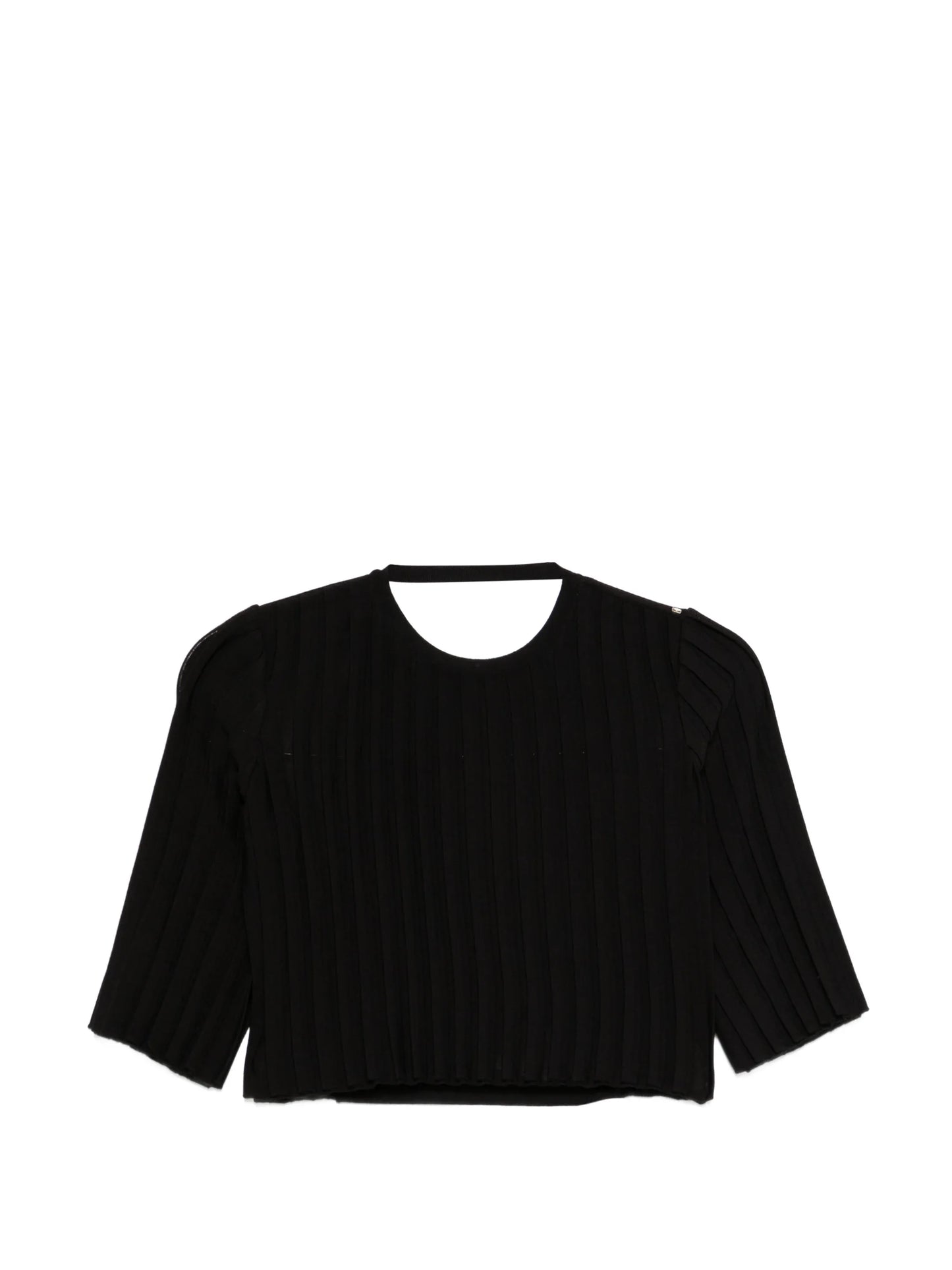 SPSCamera ribbed cropped T-shirt