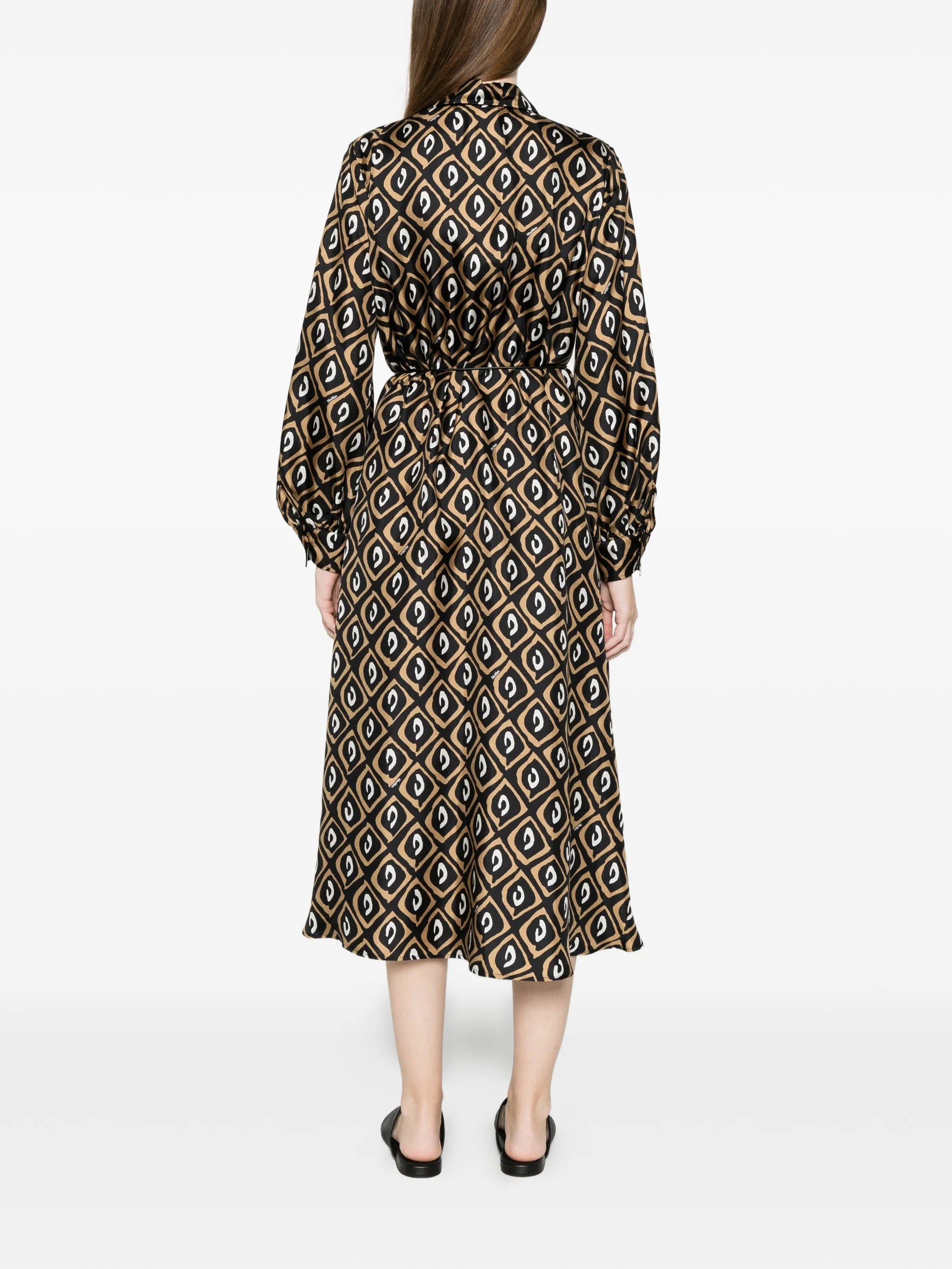 printed midi dress