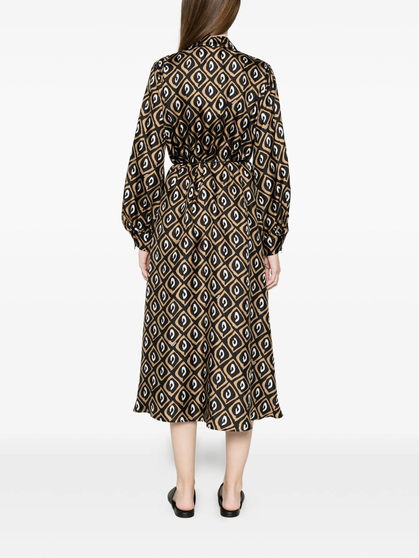 printed midi dress