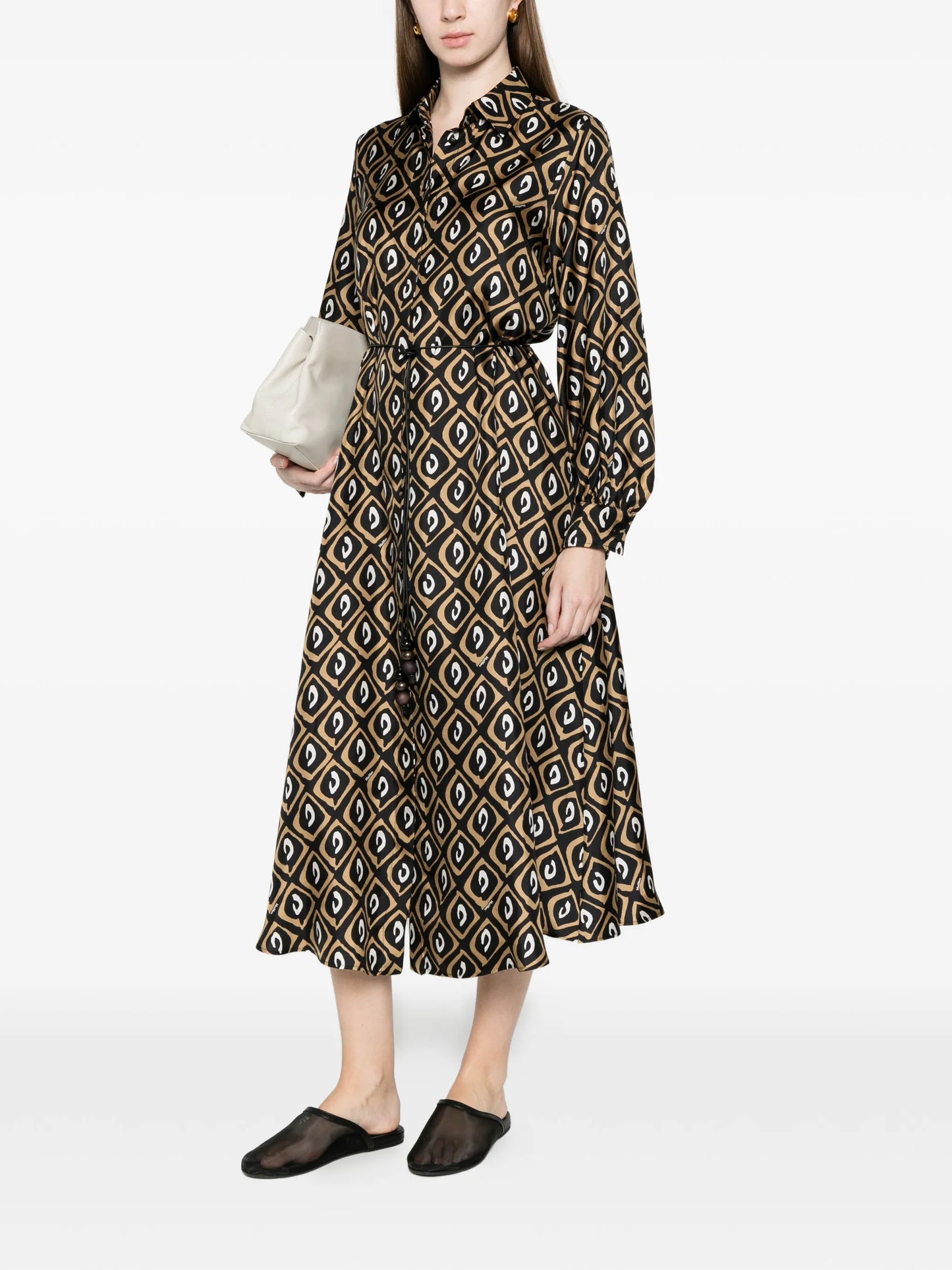 printed midi dress