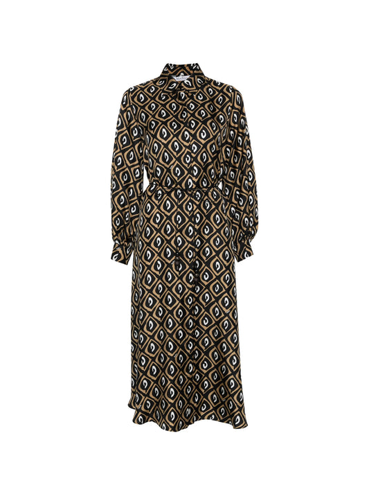 printed midi dress