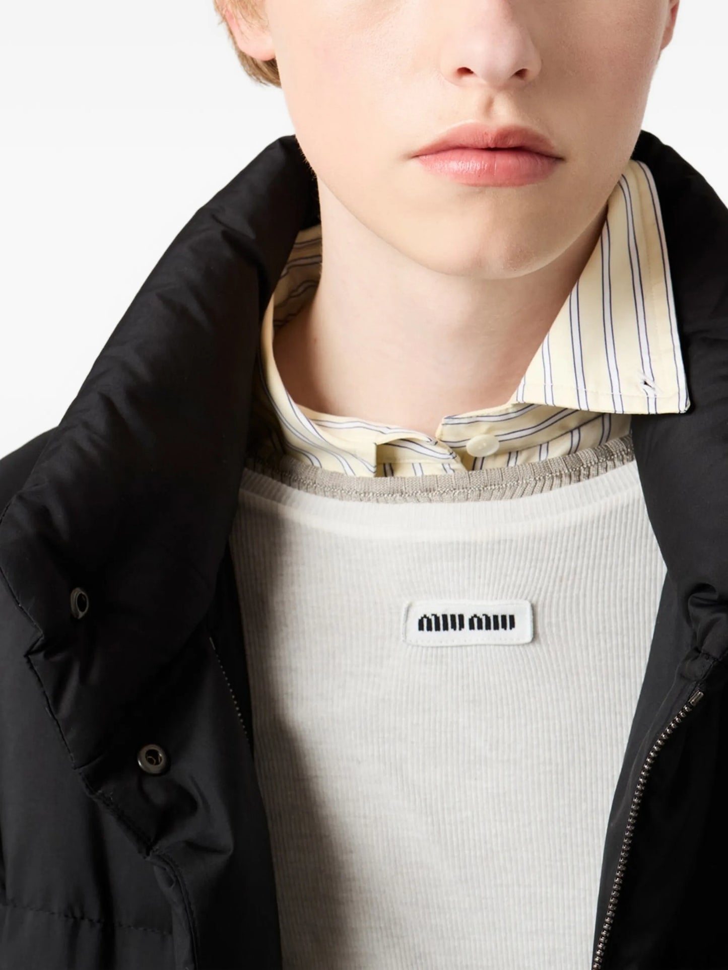 drawstring-waist coat