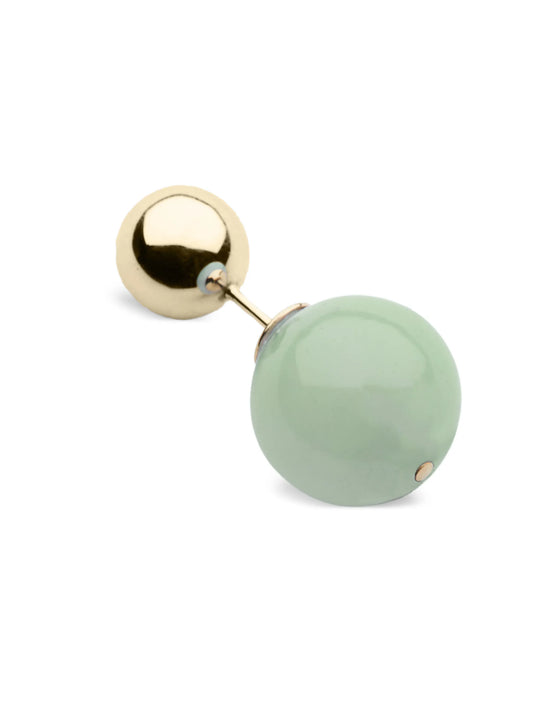 Bolas Duo aventurine earring