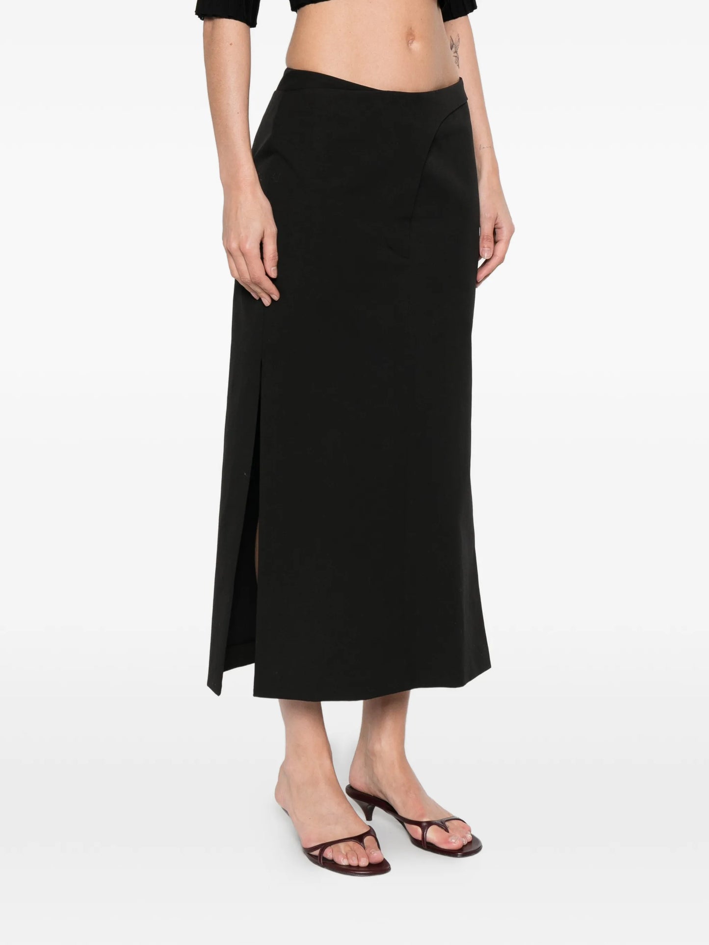 SPSVelo slit midi skirt