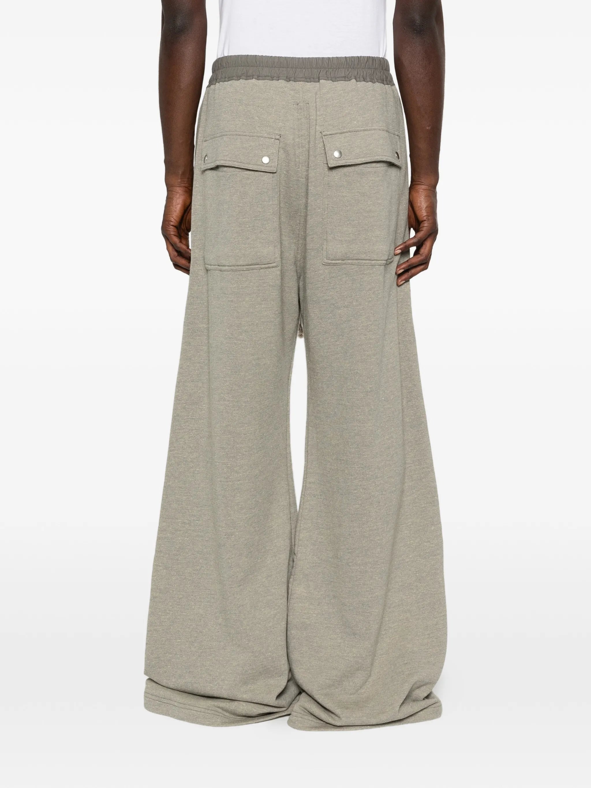 drawstring wide-leg trousers