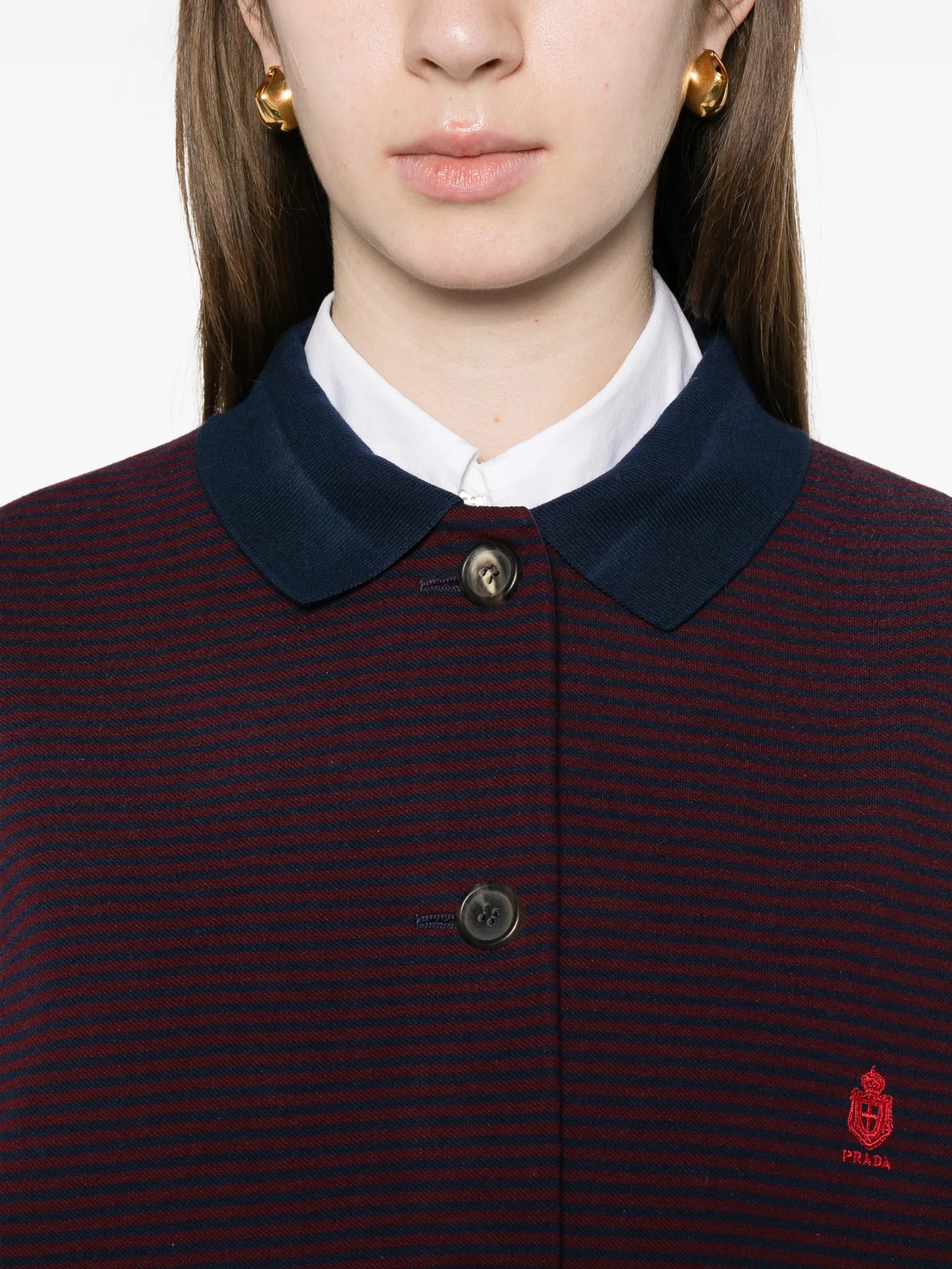 striped embroidered jacket