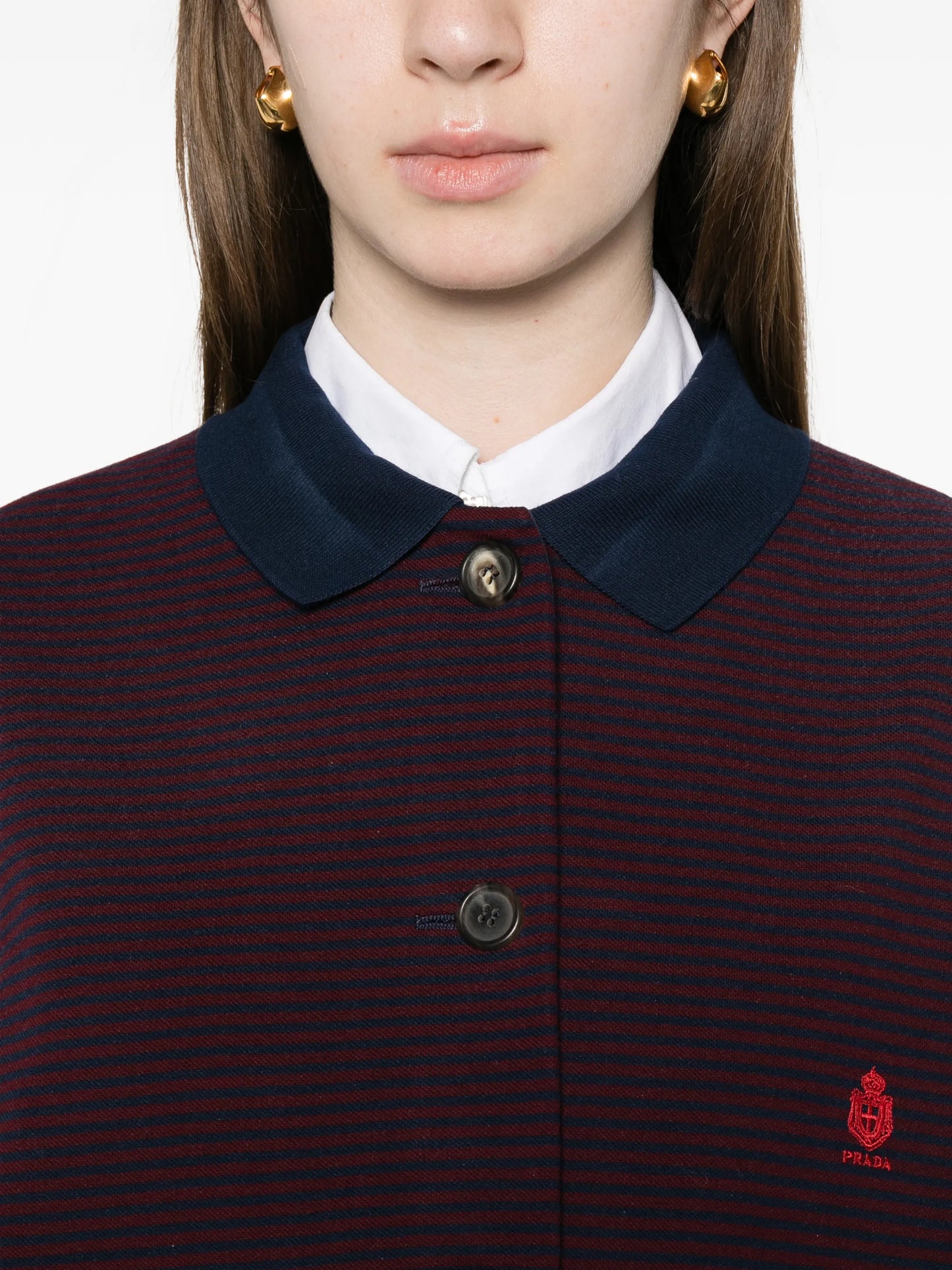 striped embroidered jacket