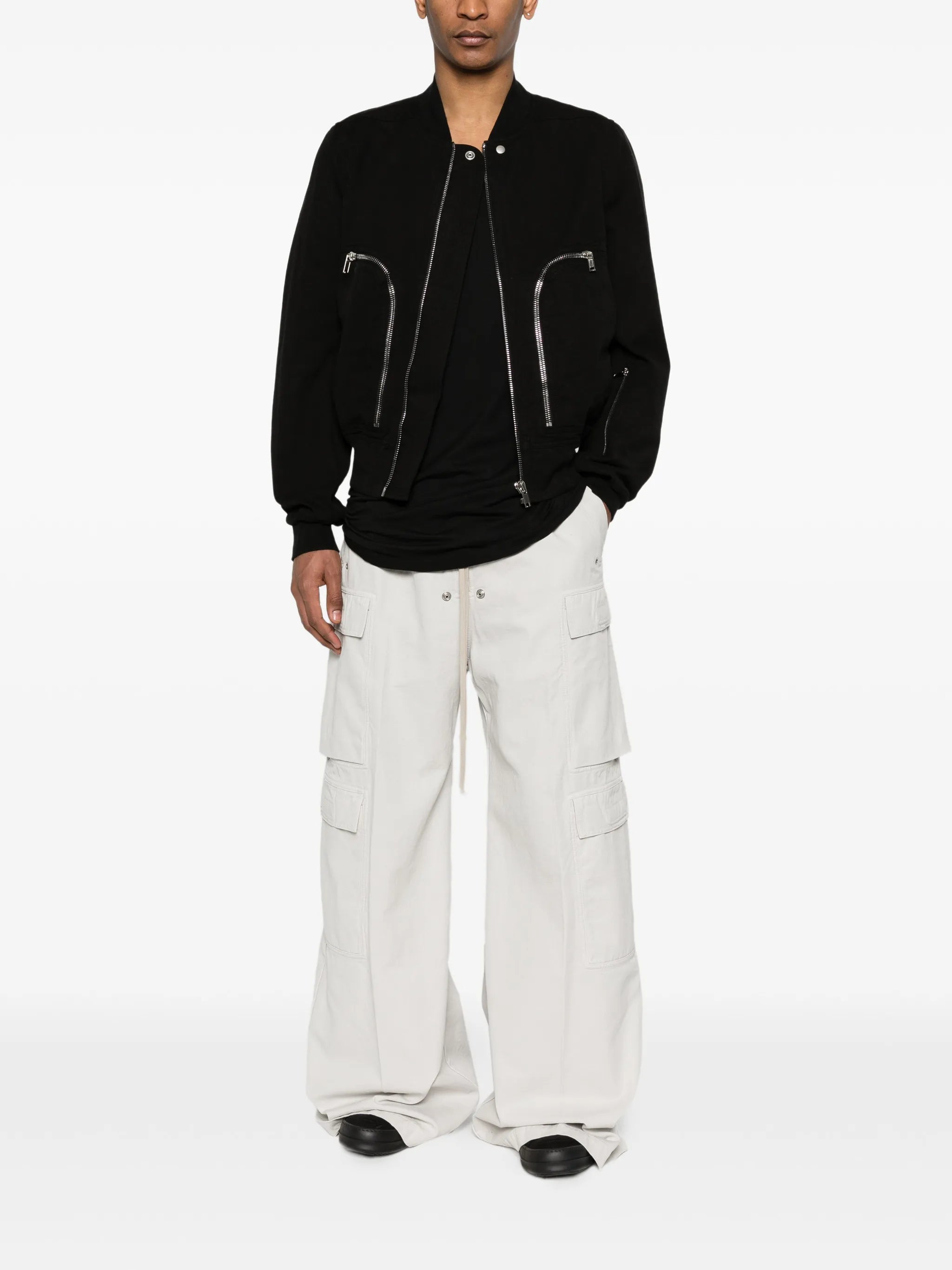 zip pocket bomber jacket