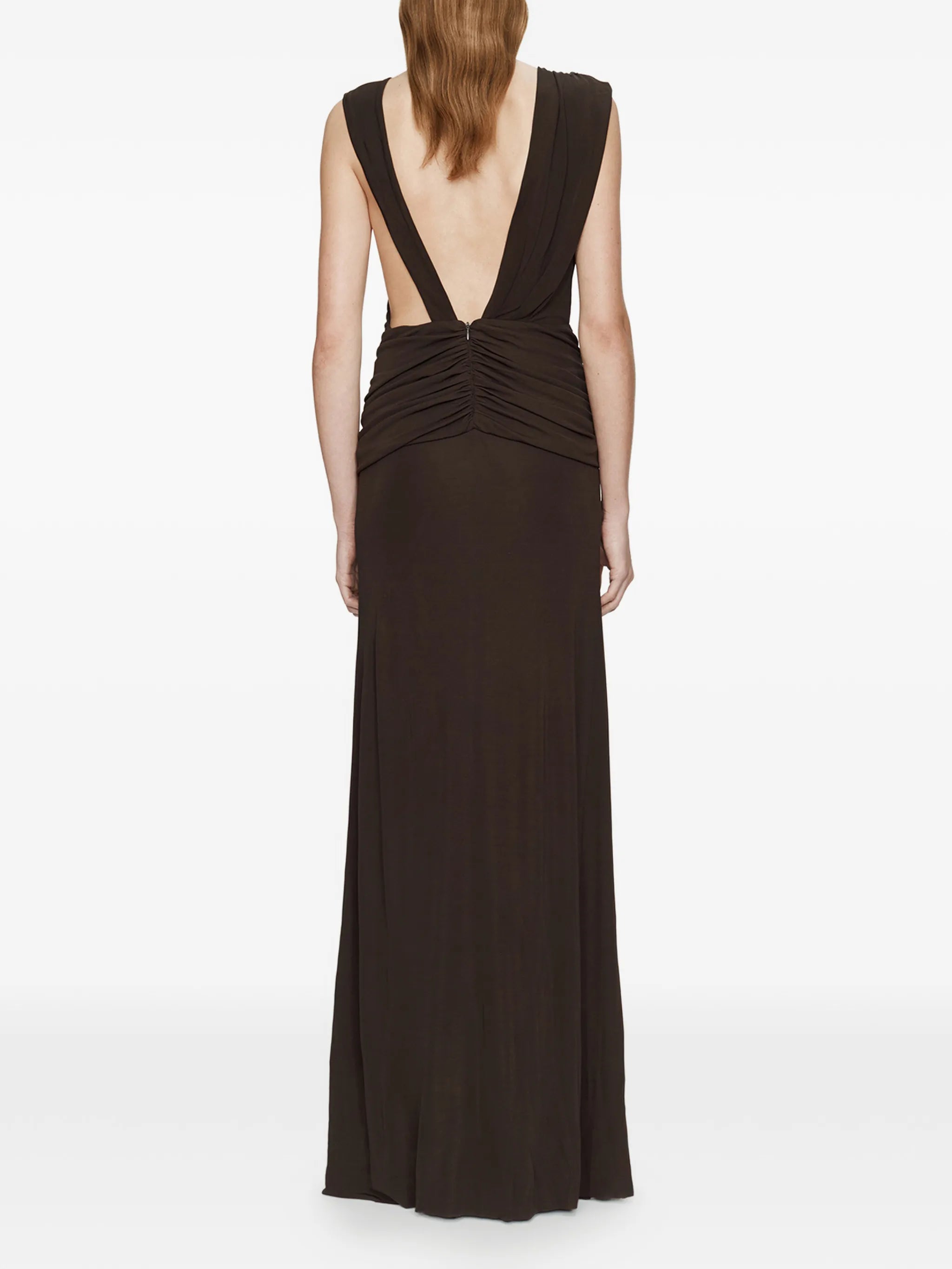 draped maxi dress
