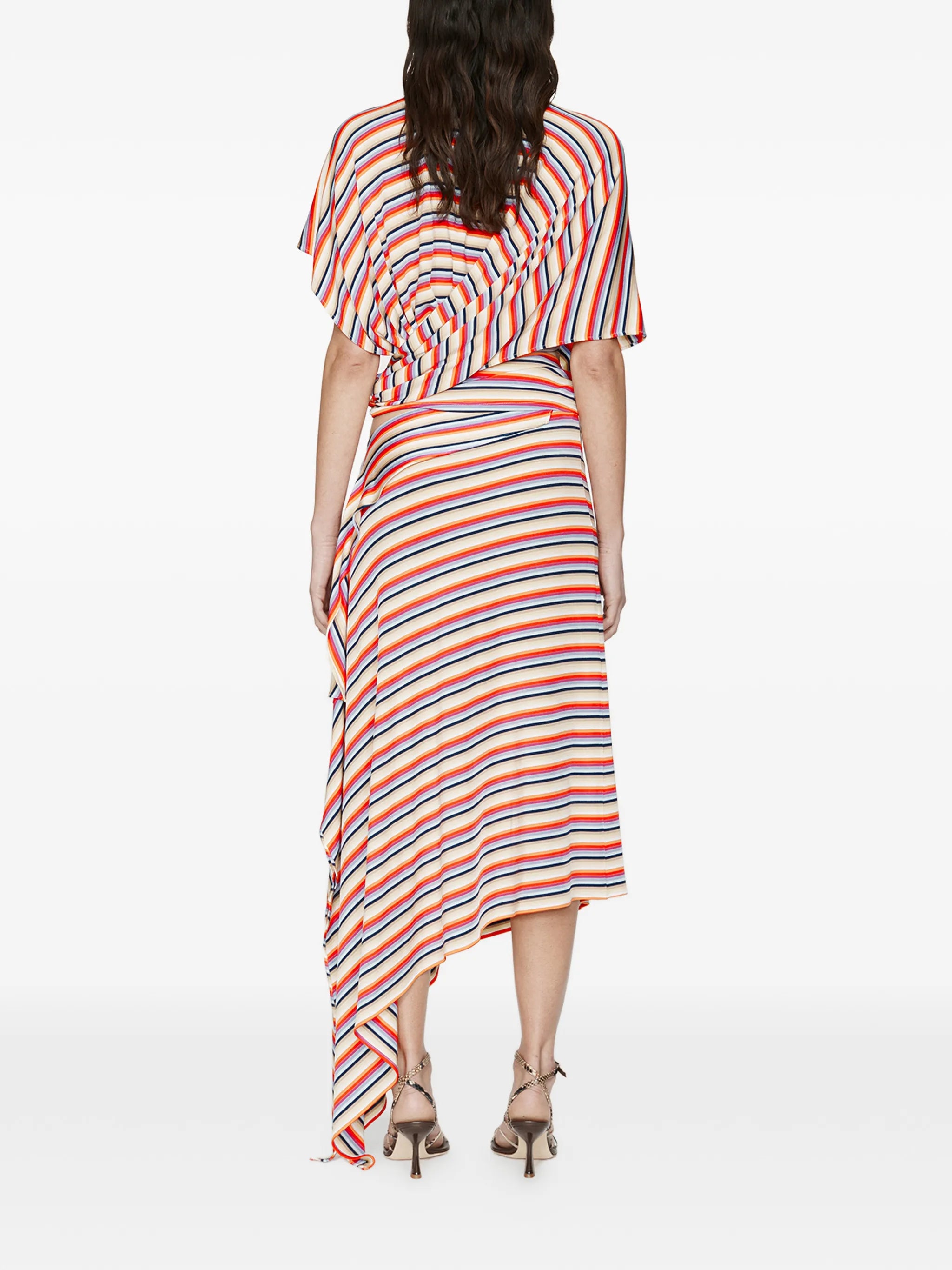 calypso coiled jersey striped T-shirt