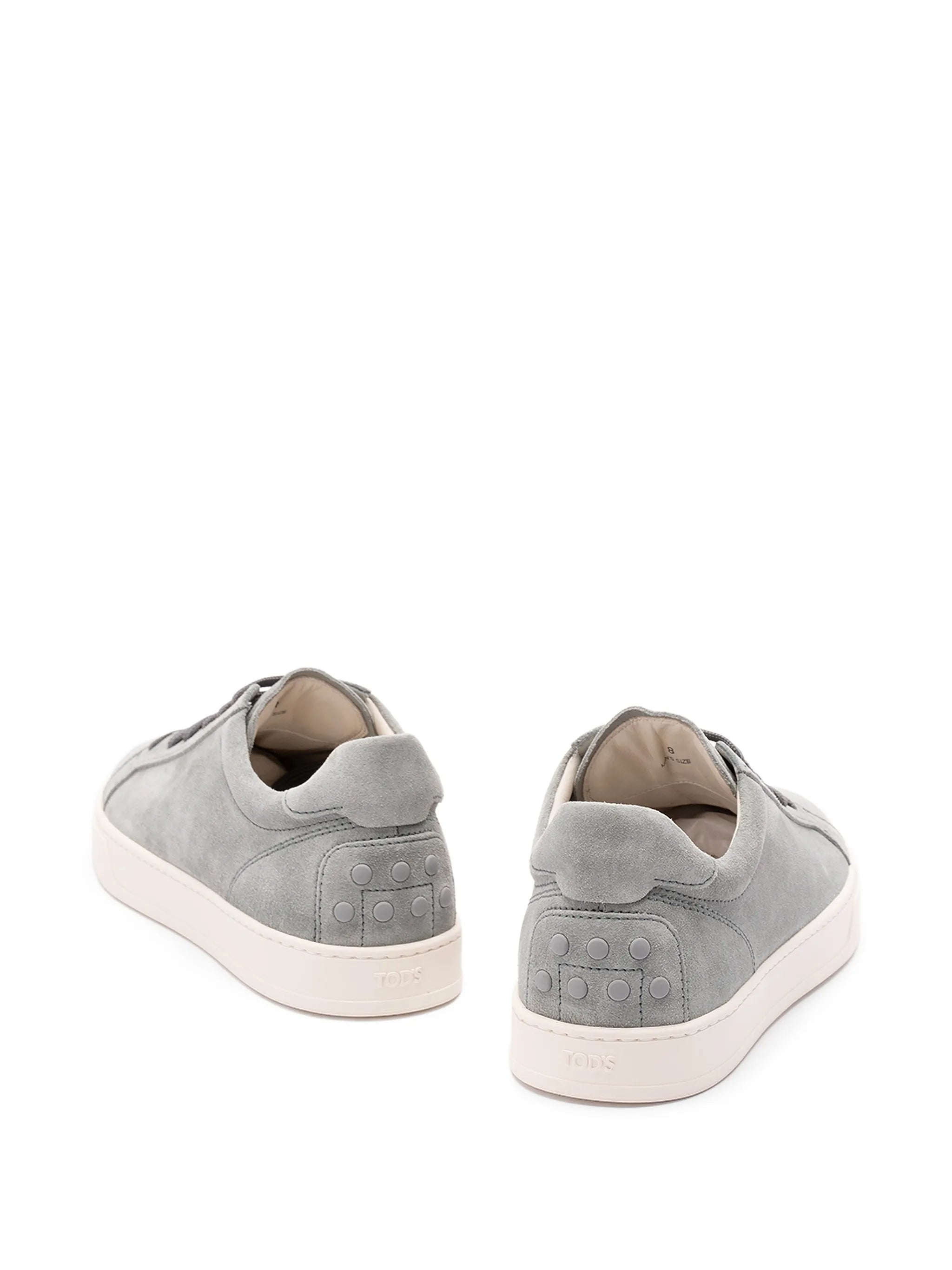 leather lace-up low-top sneakers