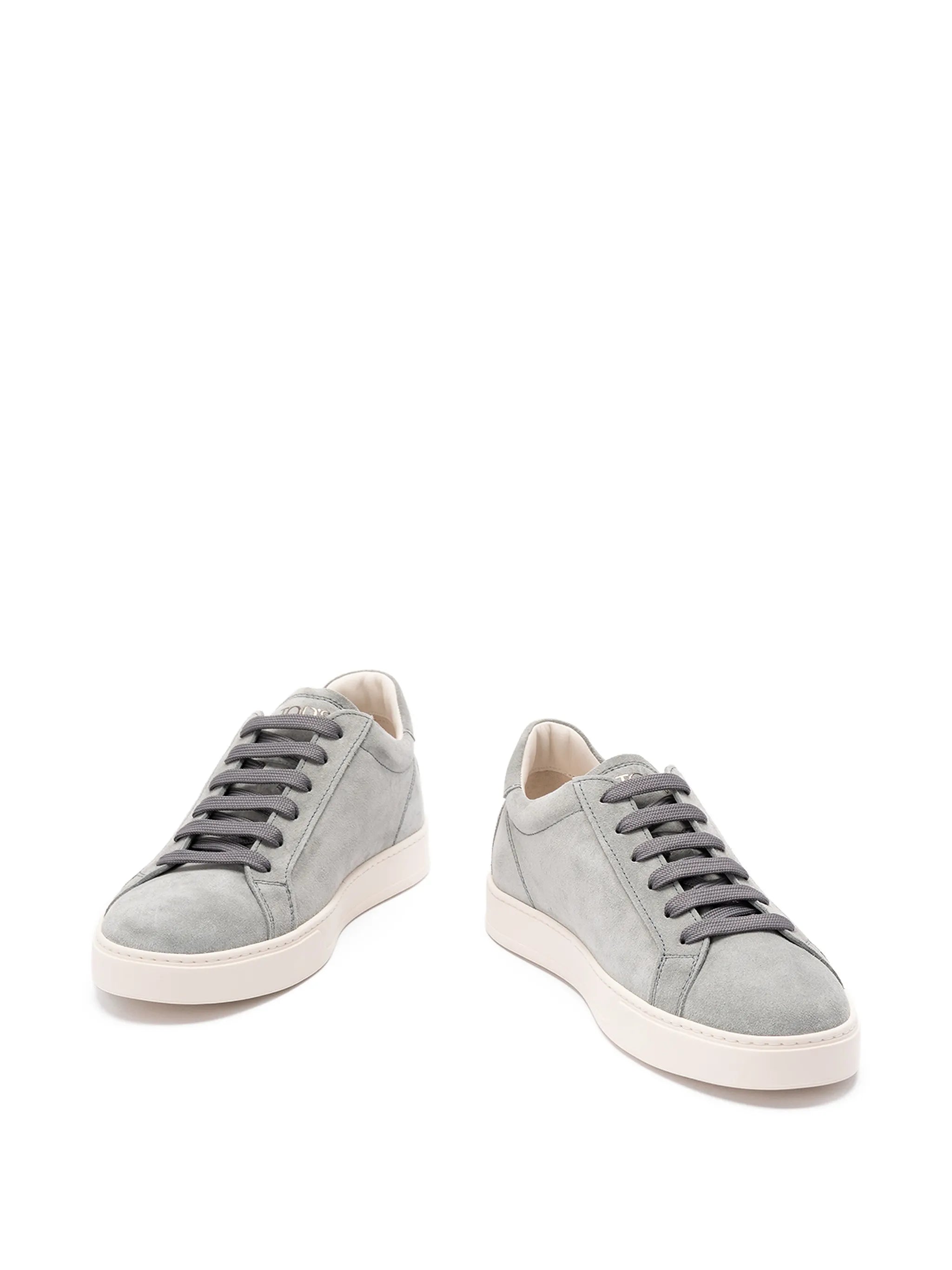 leather lace-up low-top sneakers