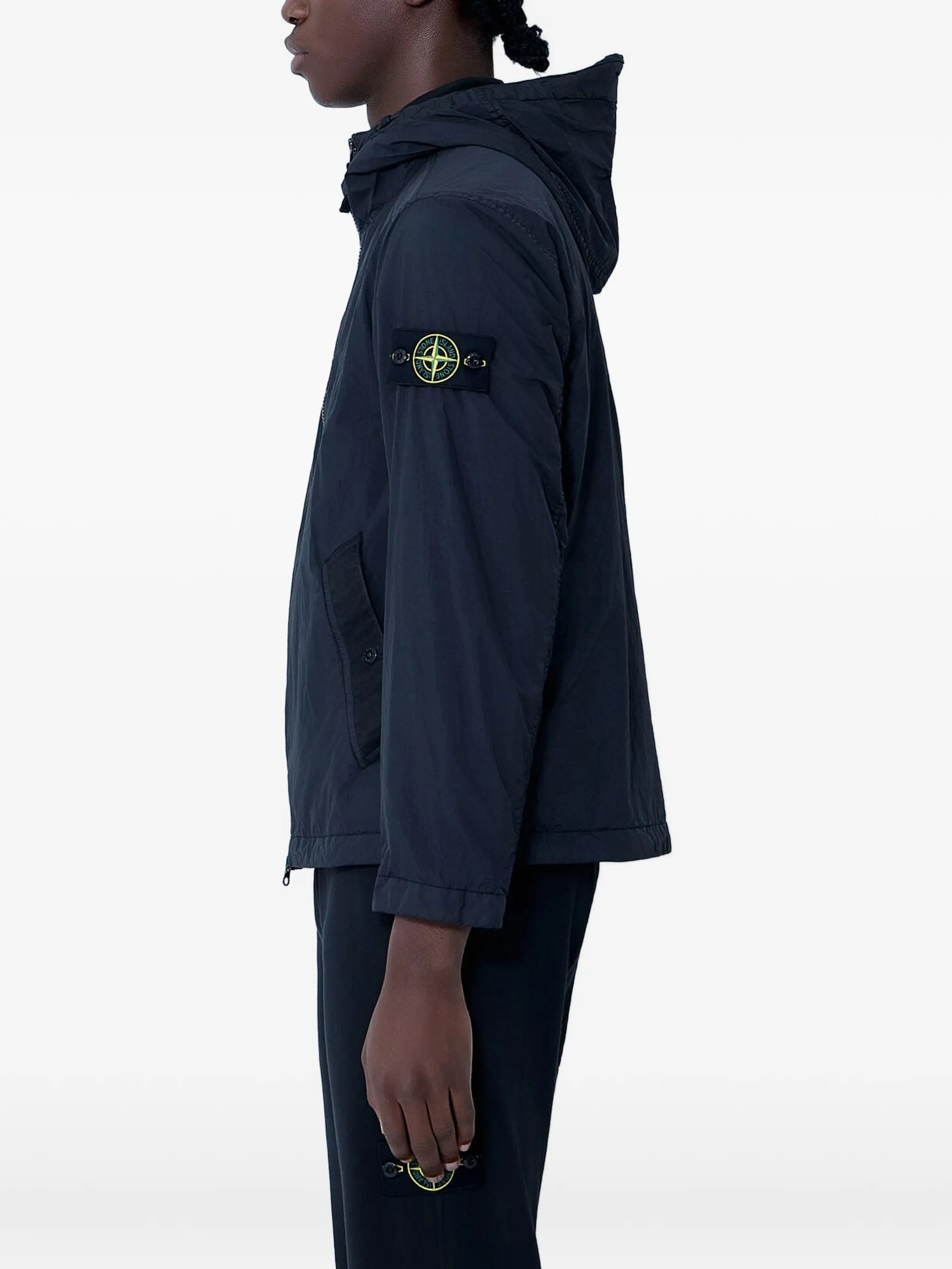 hooded zip-up jacket